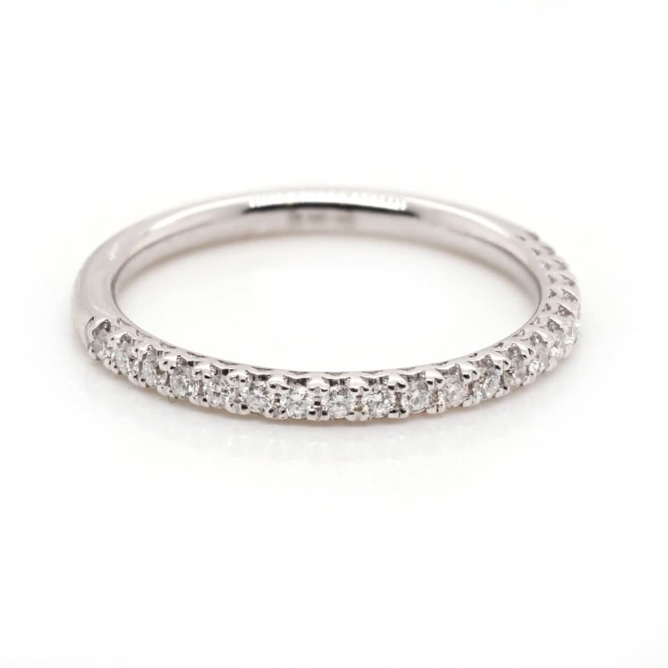 Ogden of Harrogate Jewellery 18ct White Gold Diamond Set Half Eternity Ring