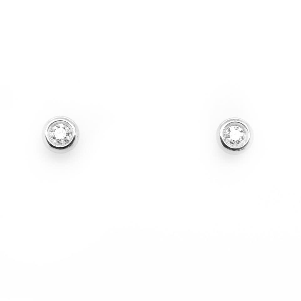 Ogden of Harrogate Jewellery 18ct White Gold Diamond Stud Earrings