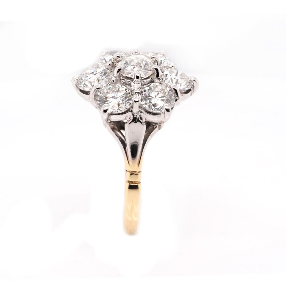 Ogden of Harrogate Jewellery 18ct Yellow Gold Diamond Cluster Ring