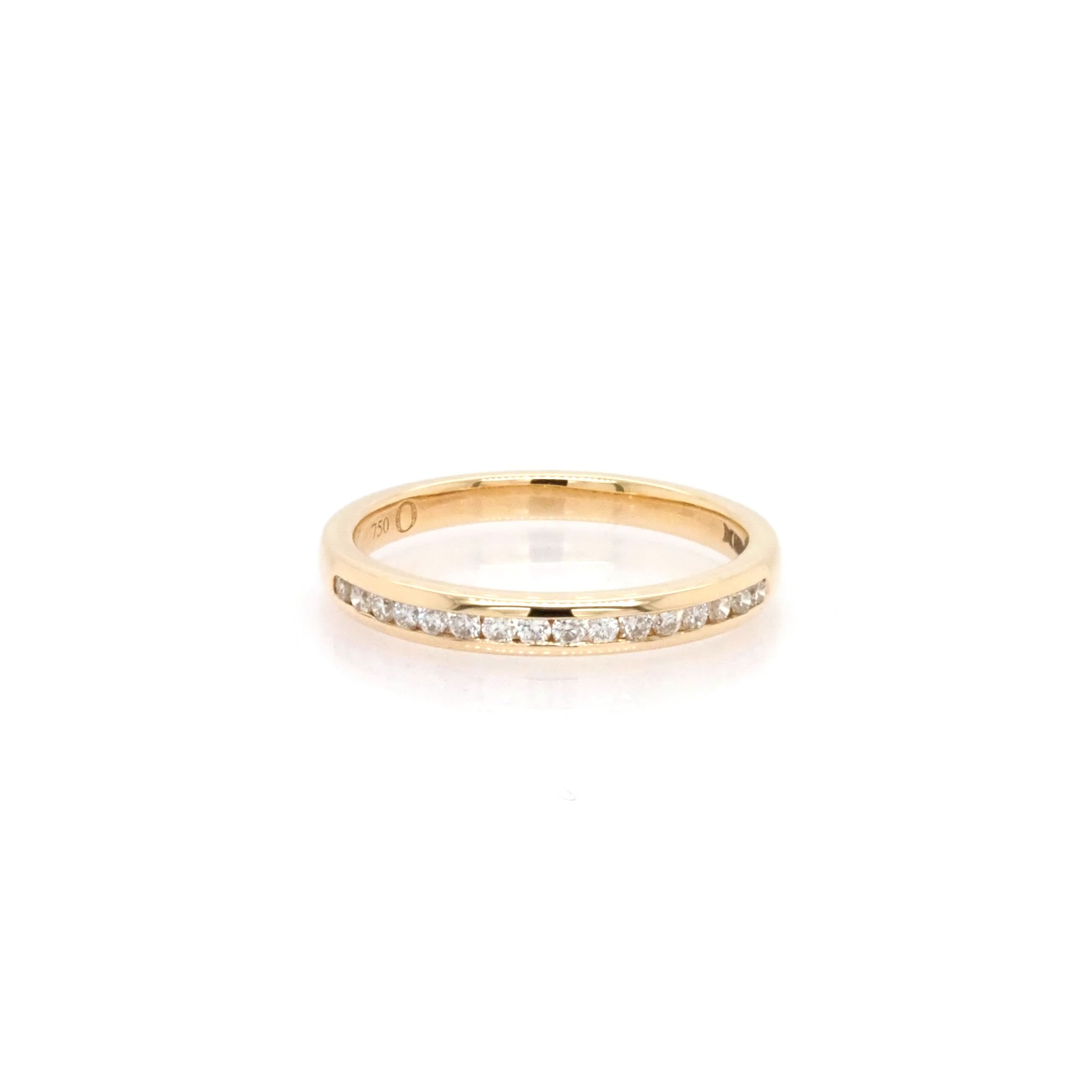 Ogden of Harrogate Jewellery 18ct Yellow Gold Diamond Half Eternity Ring