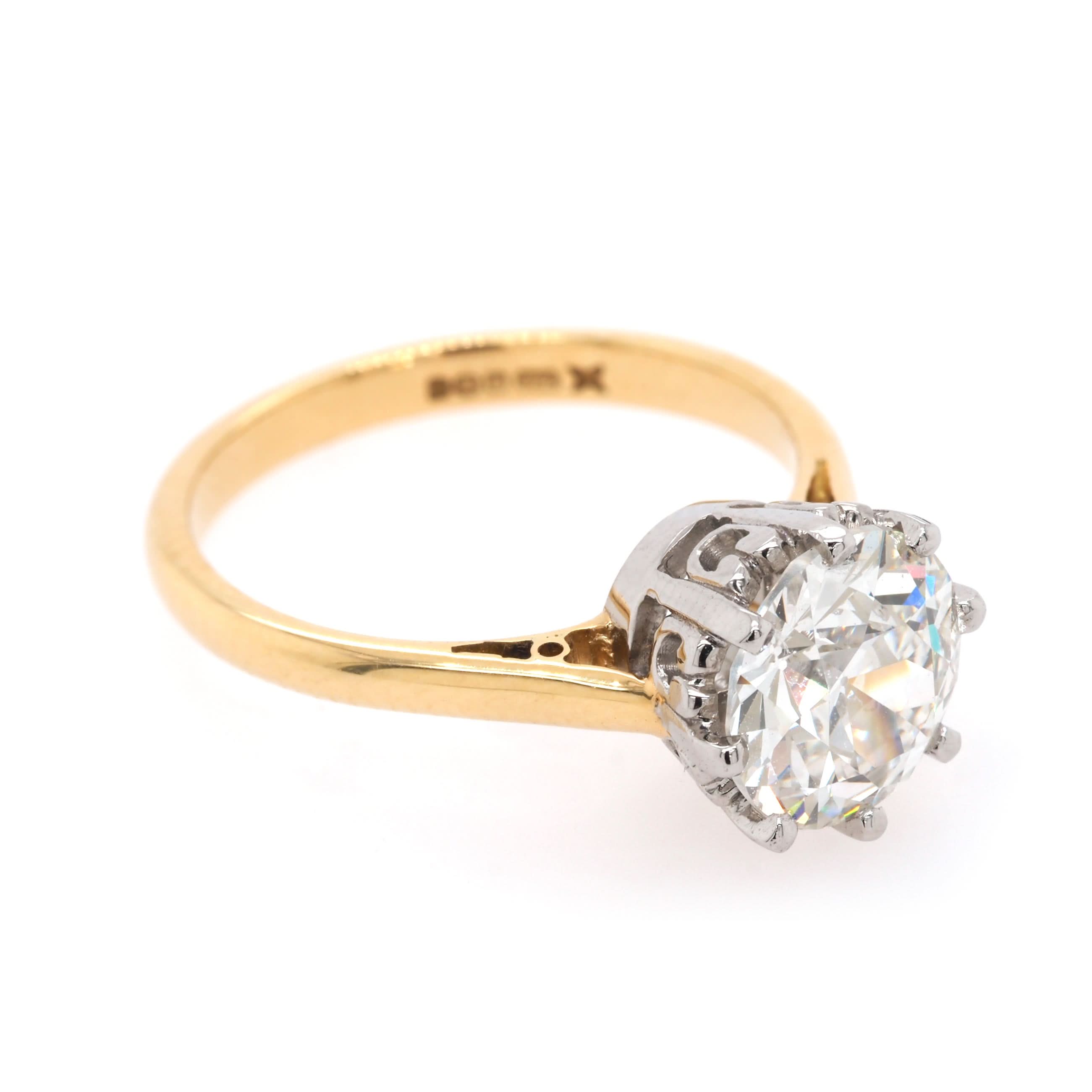 Ogden of Harrogate Jewellery 18ct Yellow Gold Diamond Solitaire Ring