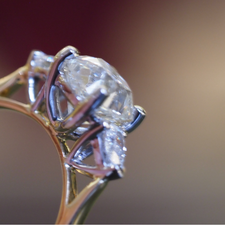 Ogden of Harrogate Jewellery 18ct Yellow Gold Diamond Three Stone Ring