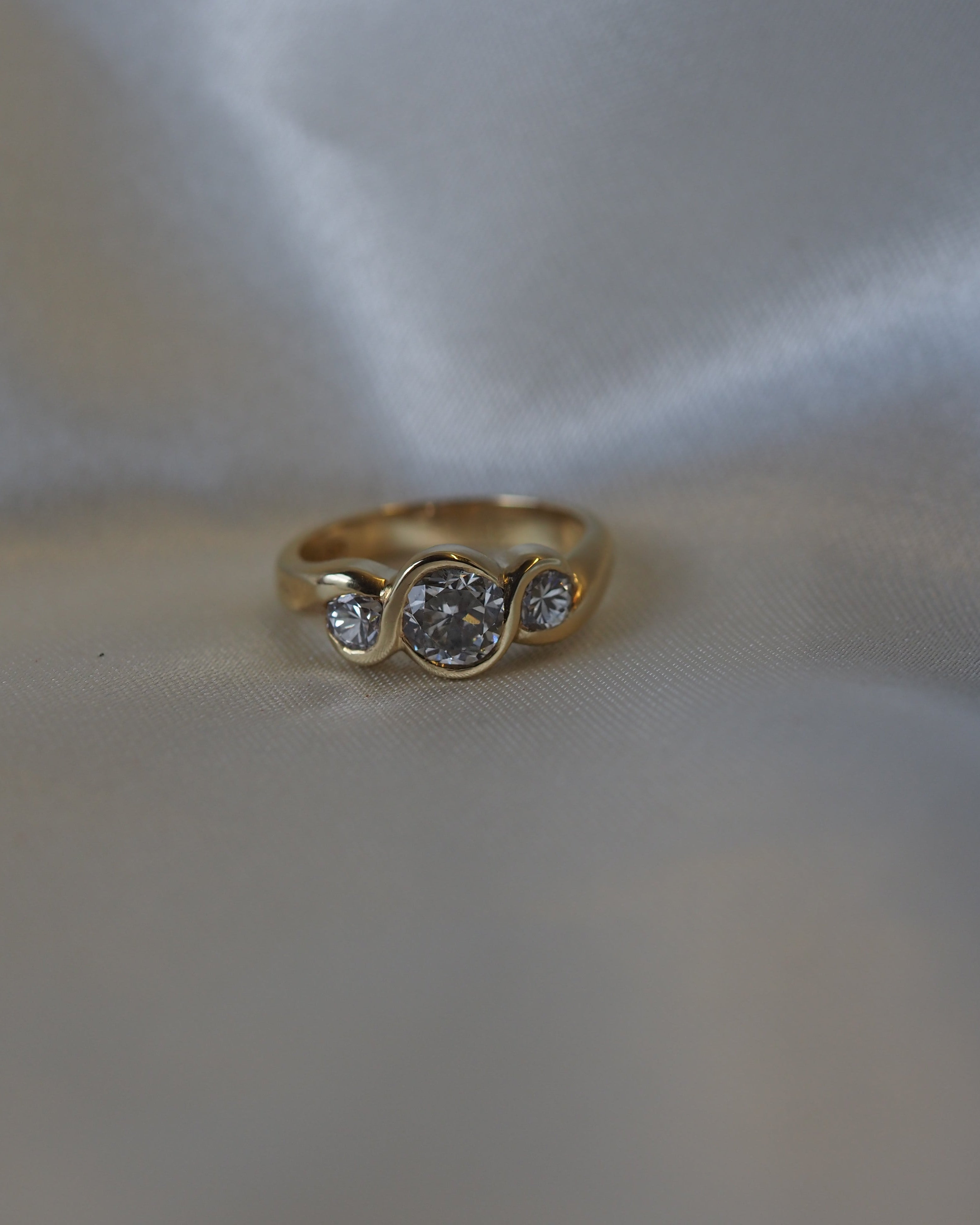 Ogden of Harrogate Jewellery 18ct Yellow Gold Three Stone Ring *POA*