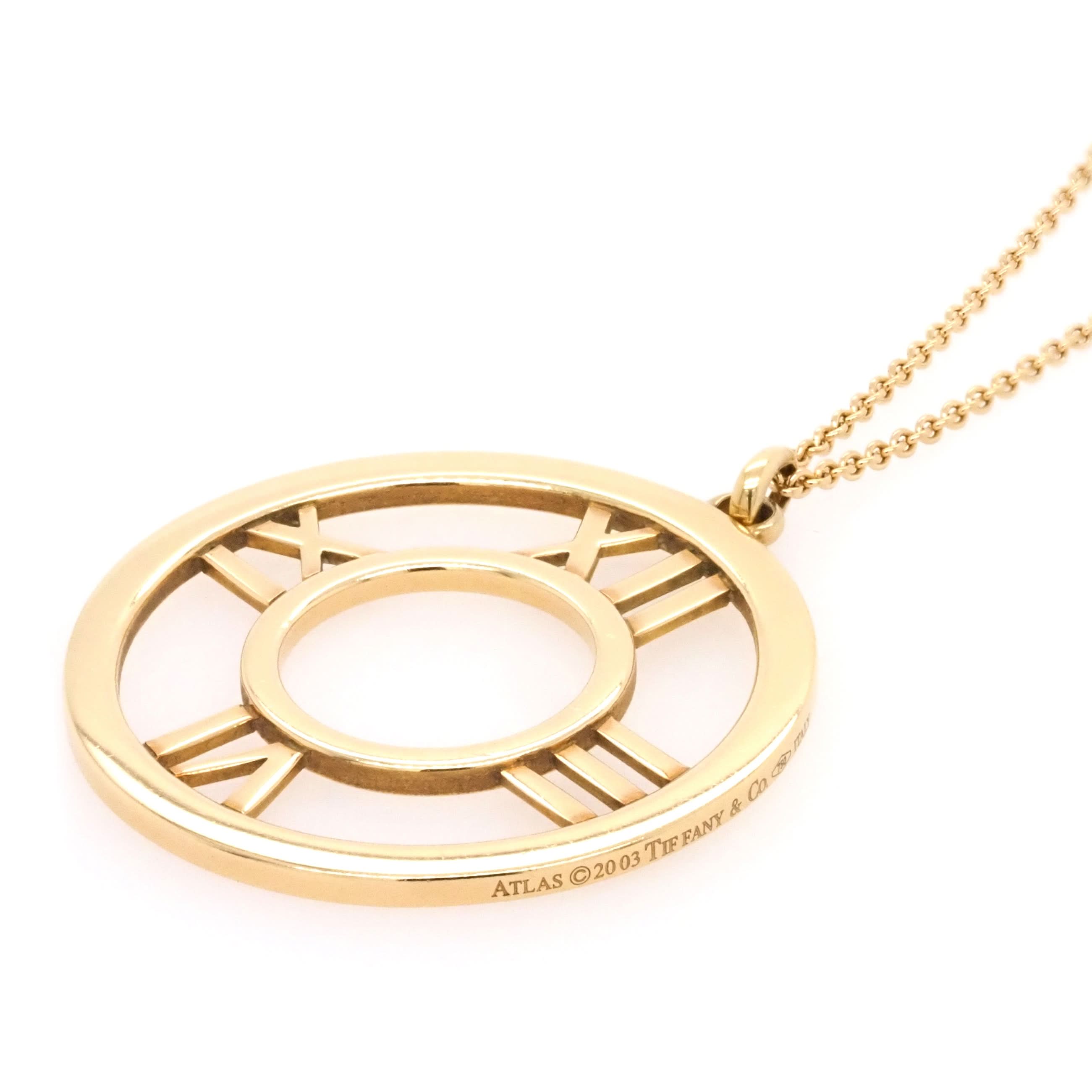 Ogden of Harrogate Jewellery 18ct Yellow Gold Tiffany Atlas Pendant