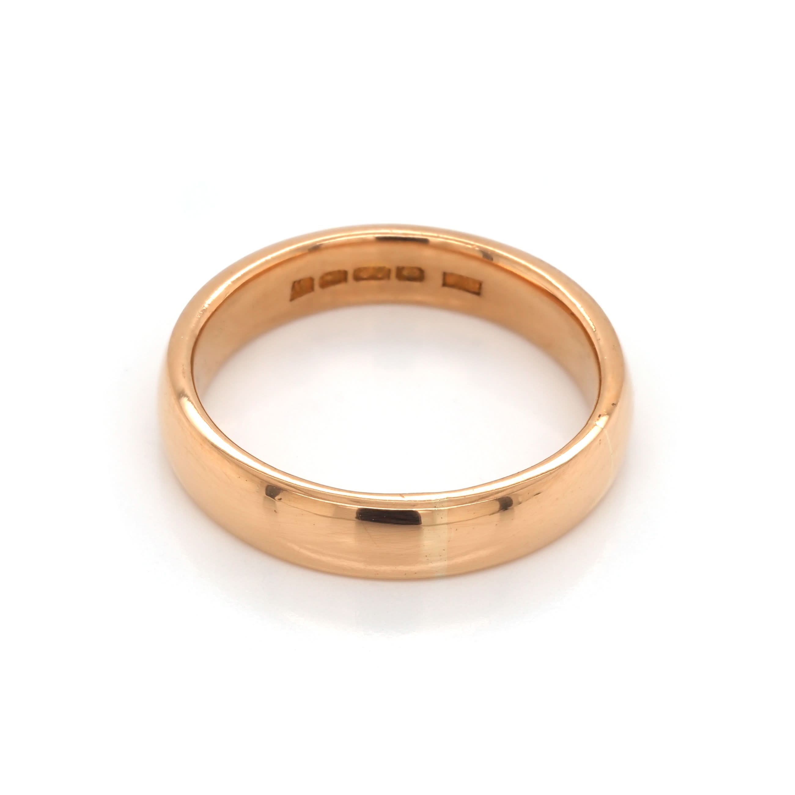 Ogden of Harrogate Jewellery 22ct Rose Gold Wedding Band, c.1921