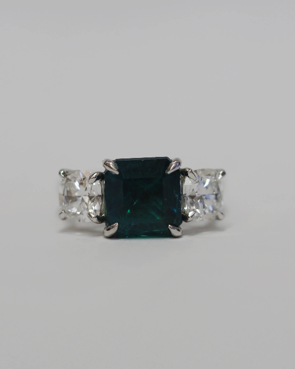 Ogden of Harrogate Jewellery 3.47ct Emerald and Diamond Ring in Platinum *POA*