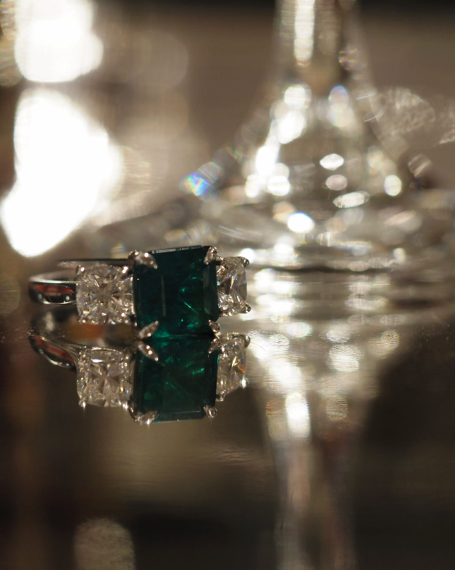 Ogden of Harrogate Jewellery 3.47ct Emerald and Diamond Ring in Platinum *POA*