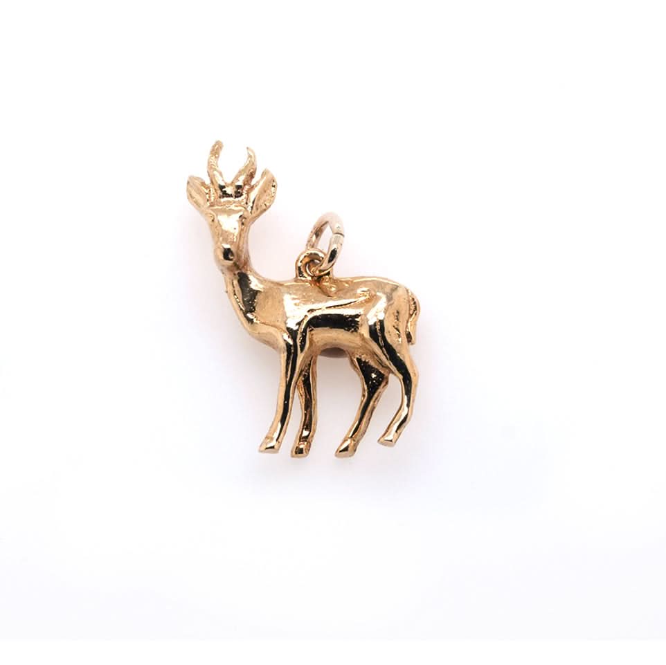 Ogden of Harrogate Jewellery 9ct Gold Deer Charm