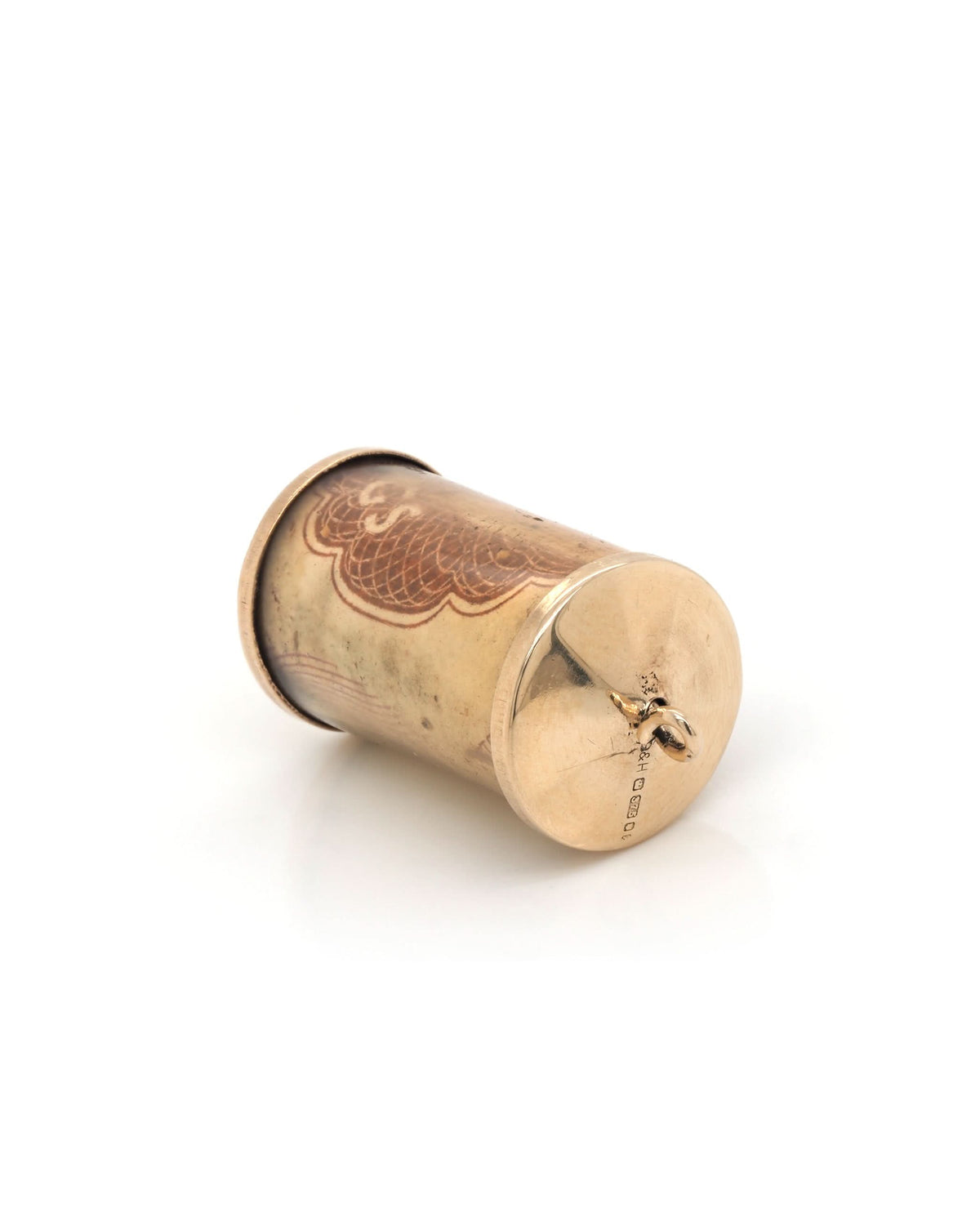 Ogden of Harrogate Jewellery 9ct Yellow Gold 10/- Tube Charm