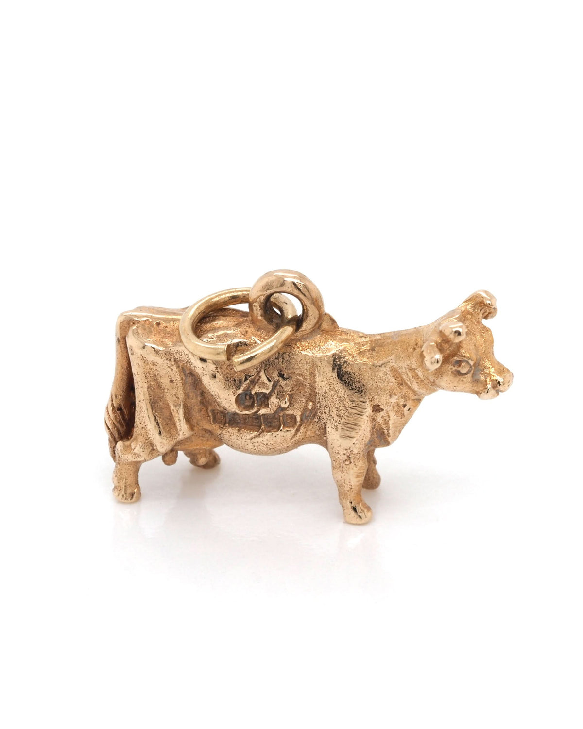 Ogden of Harrogate Jewellery 9ct Yellow Gold Cow Charm