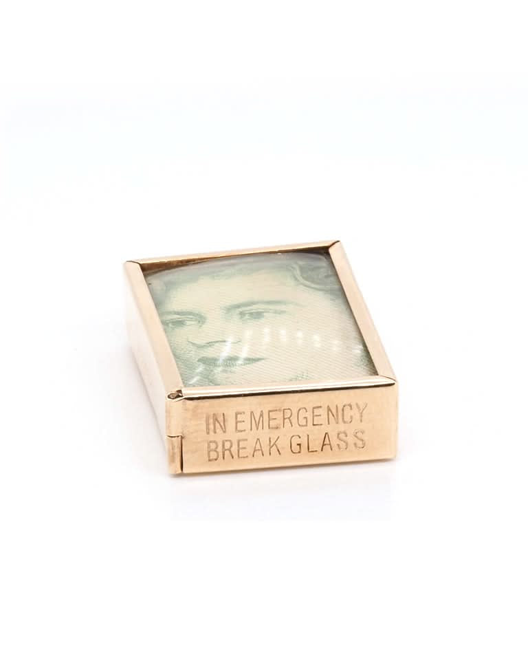 Ogden of Harrogate Jewellery 9ct Yellow Gold Emergency Shilling Box Charm