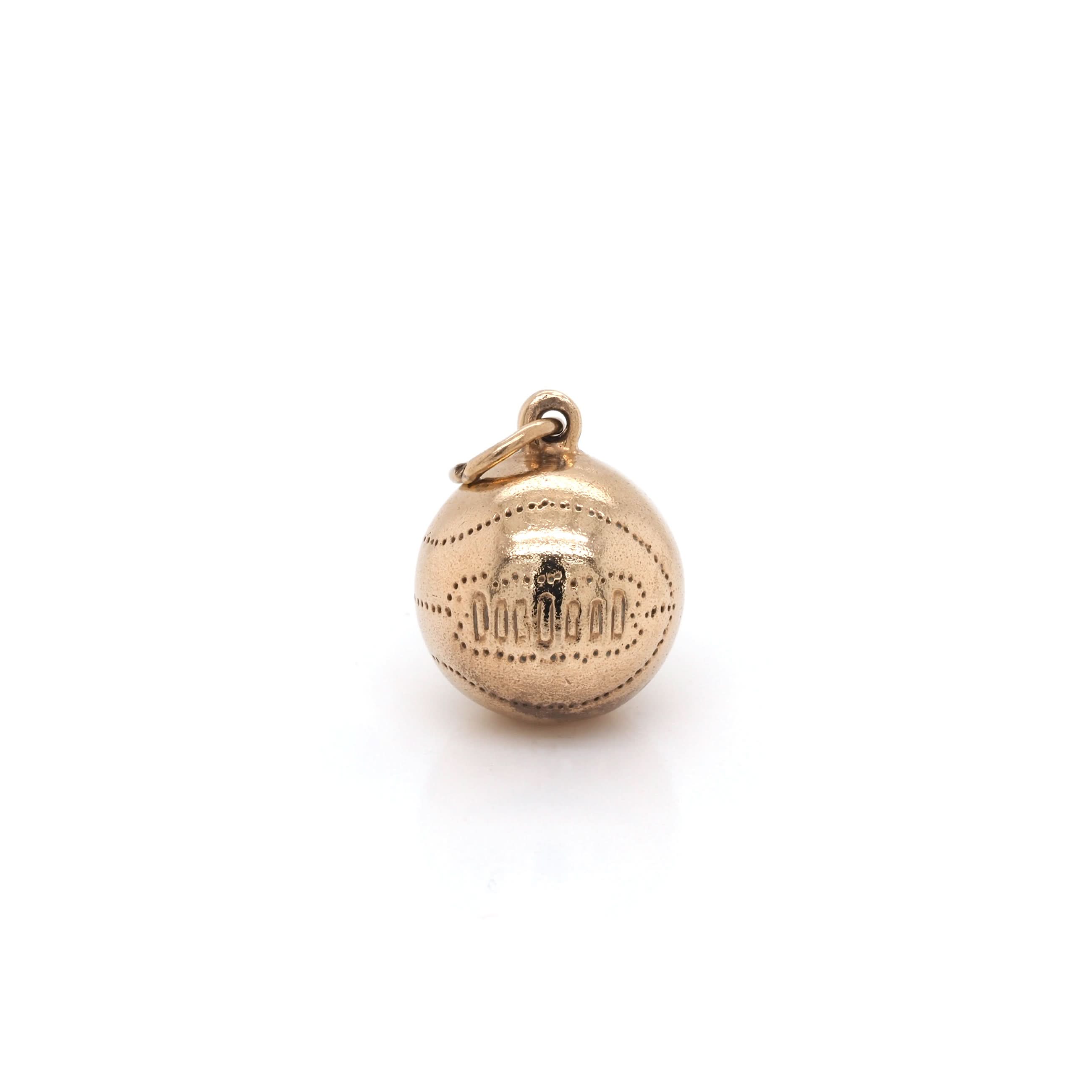 Ogden of Harrogate Jewellery 9ct Yellow Gold Football Charm