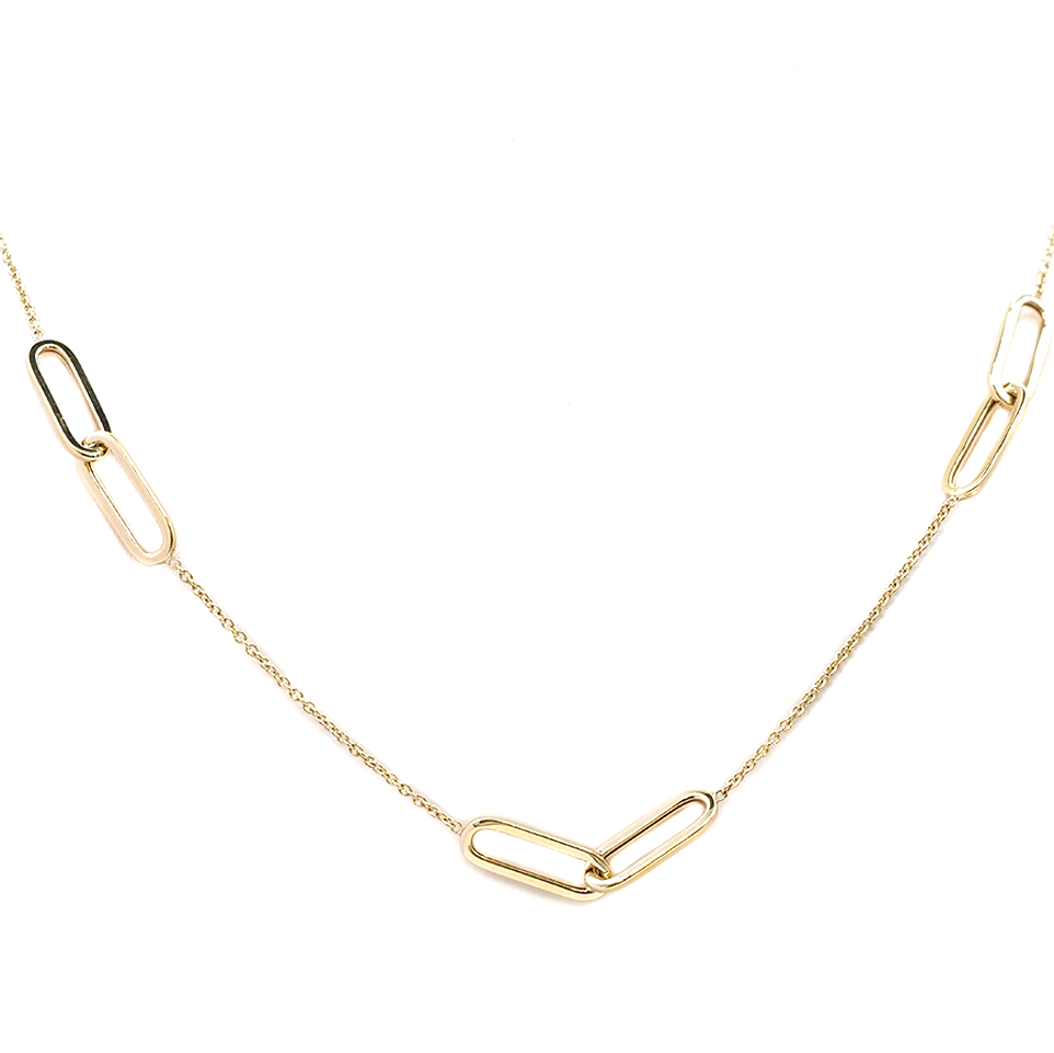 Ogden of Harrogate Jewellery 9ct Yellow Gold Oval Link 32" Chain Necklace