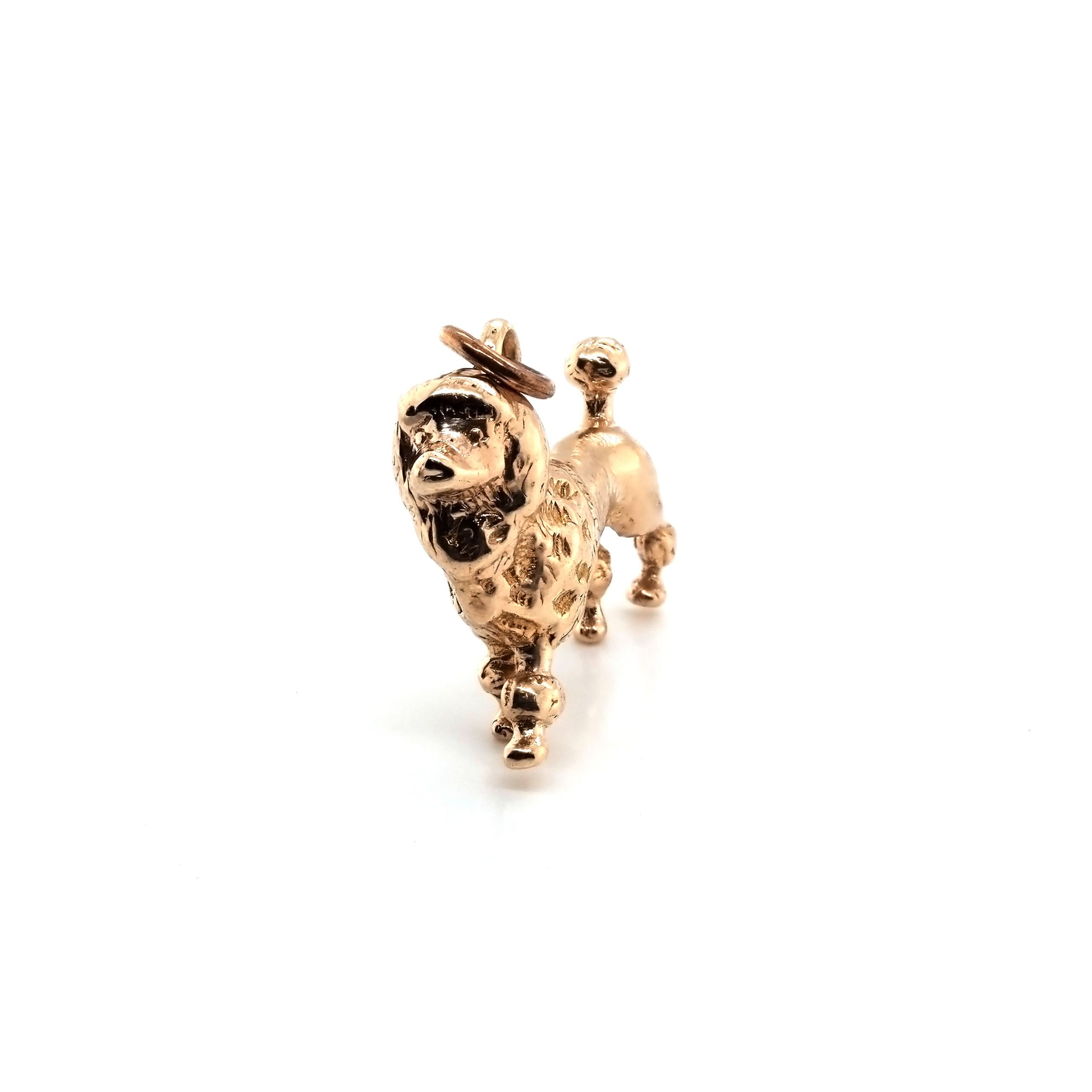 Ogden of Harrogate Jewellery 9ct Yellow Gold Poodle Charm