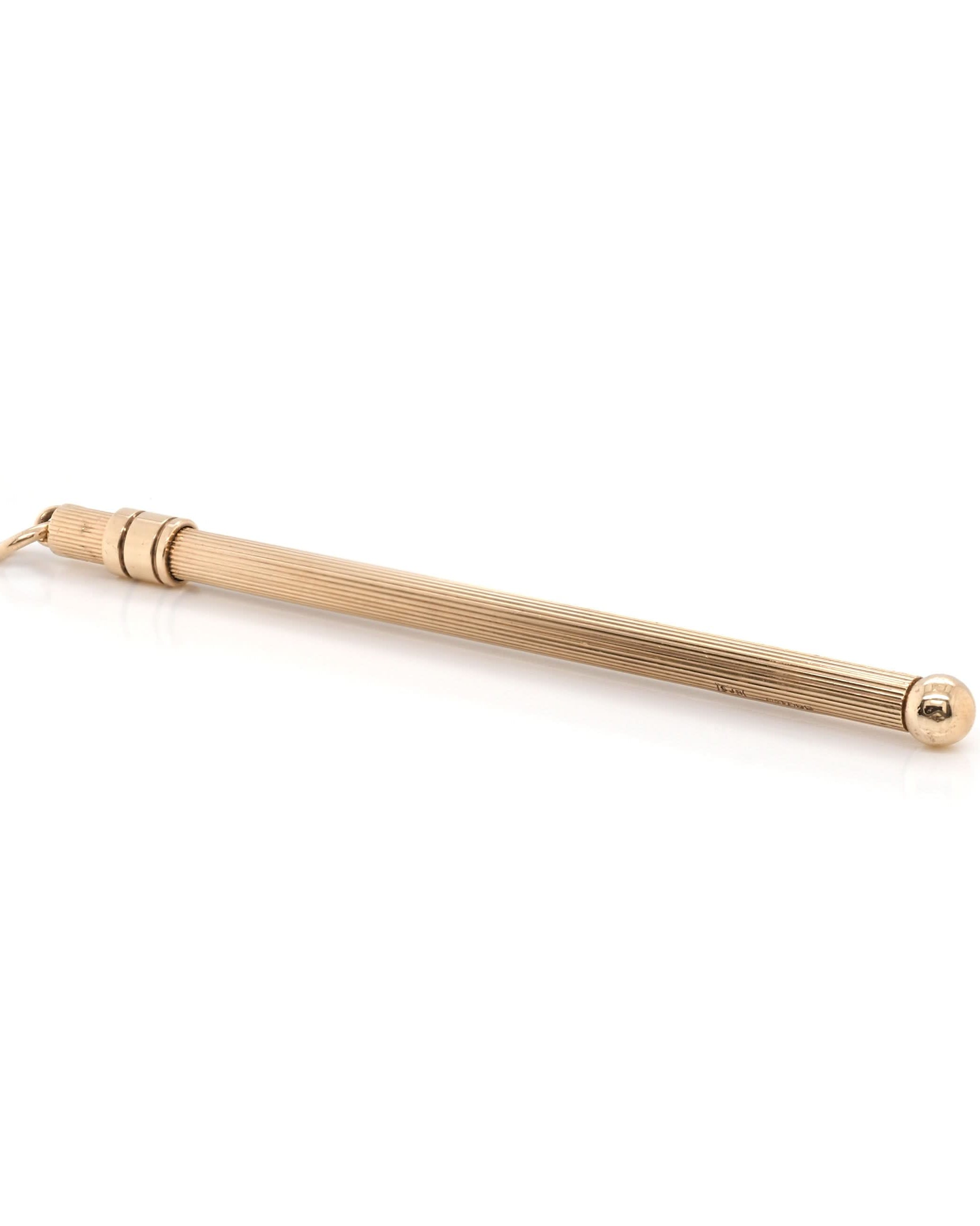 Ogden of Harrogate Jewellery 9ct Yellow Gold Telescopic Cocktail Swizzler