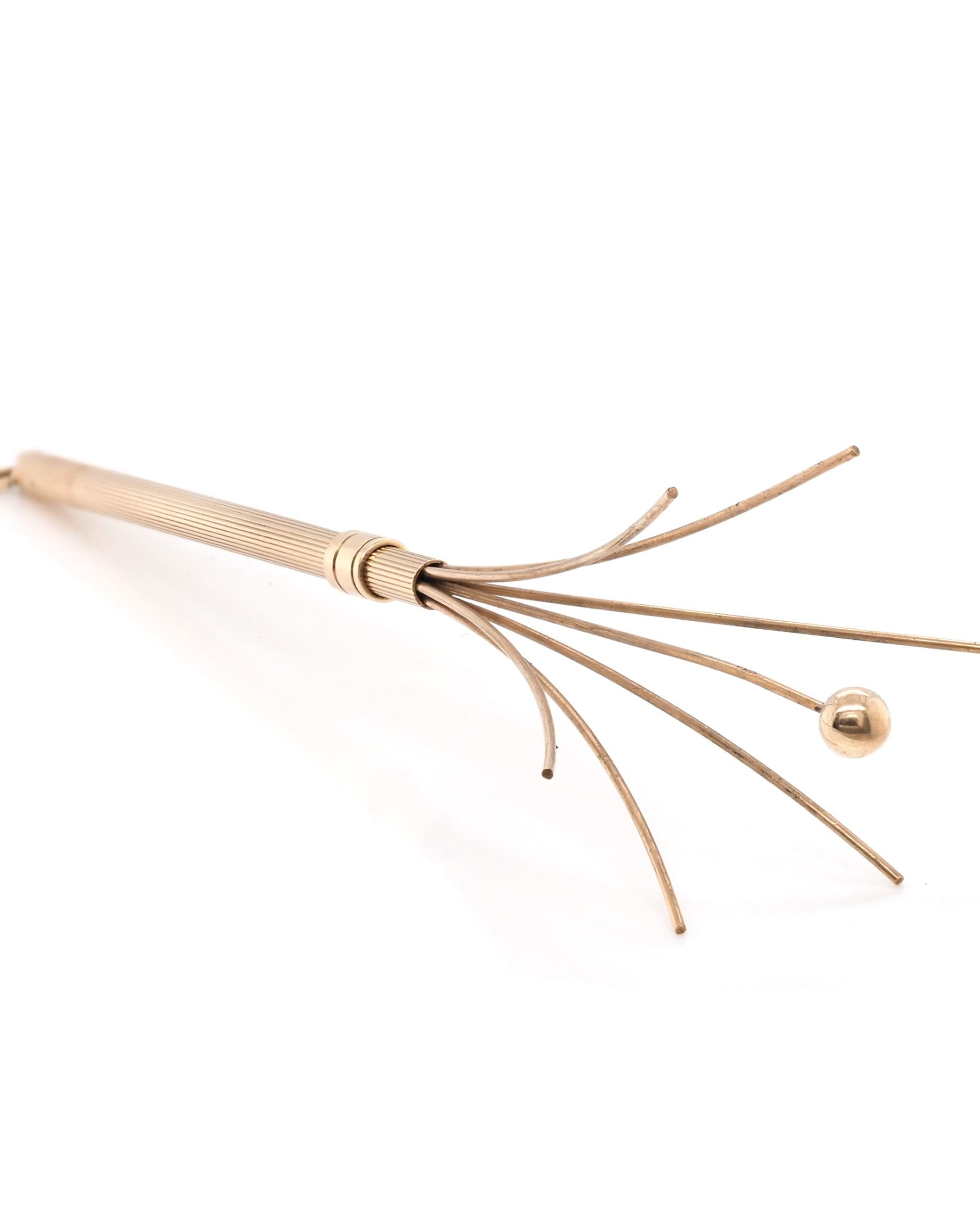 Ogden of Harrogate Jewellery 9ct Yellow Gold Telescopic Cocktail Swizzler