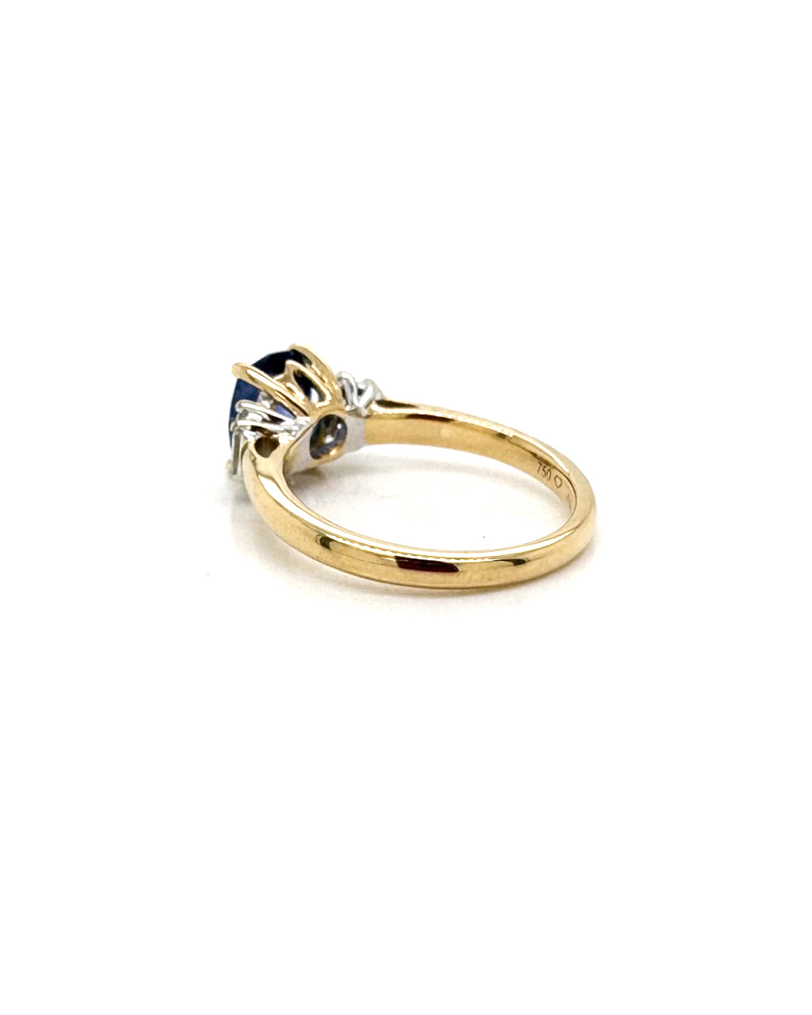 Ogden Of Harrogate Jewellery A Cushion-cut Sapphire and Diamond Ring,