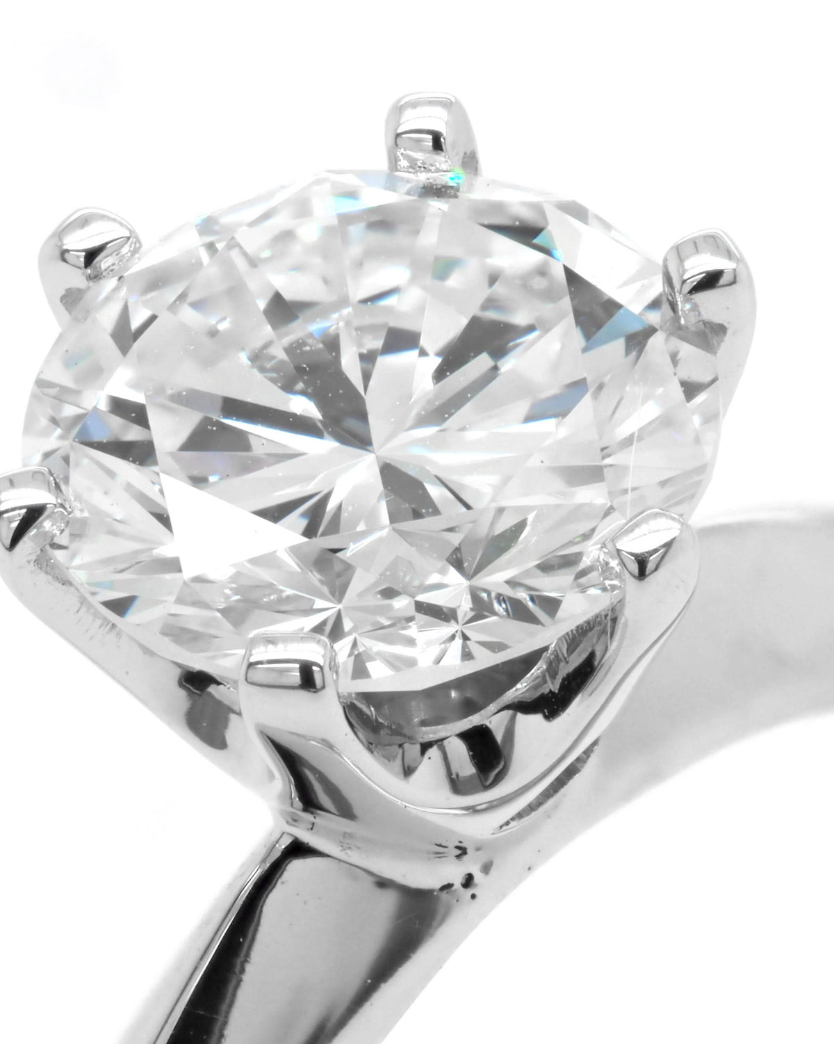 Ogden of Harrogate Jewellery A Fine Platinum Single Stone Diamond Ring with Diamond-Set Shoulders, 2.00cts