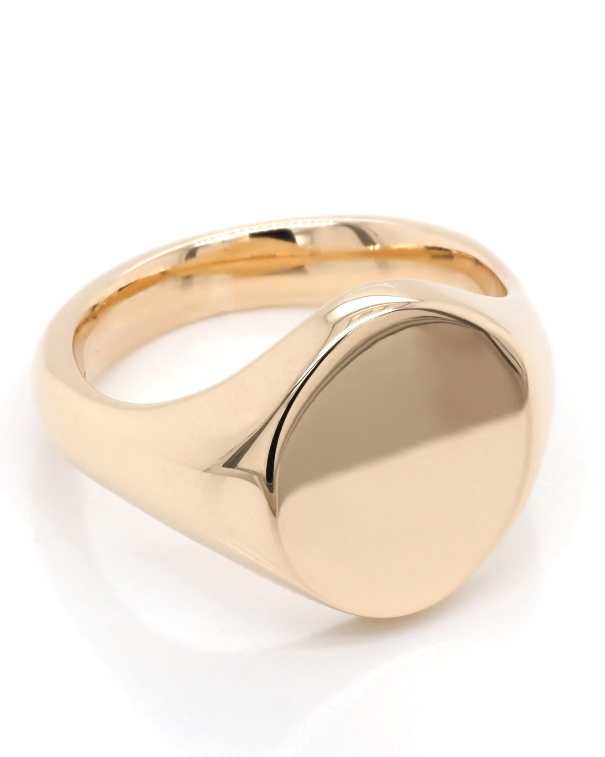Ogden of Harrogate Jewellery A Large 9ct Gold Oval Signet Ring