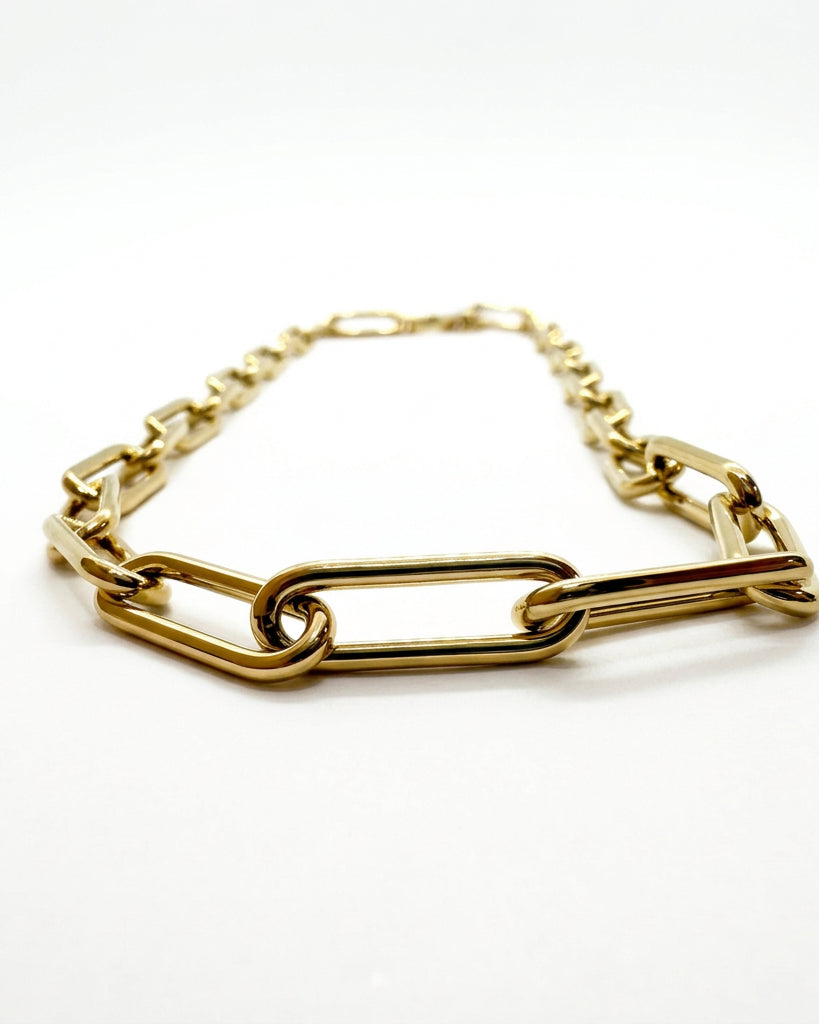 Ogden Of Harrogate Jewellery A Long Oval Link Chain Necklace in 9ct Yellow Gold, 18 inch