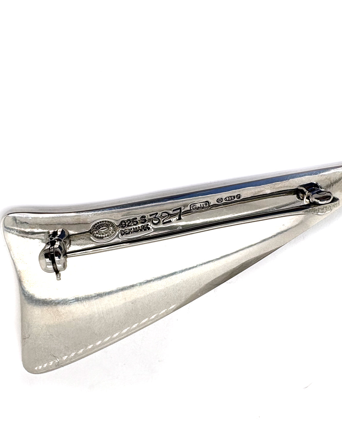Ogden Of Harrogate Jewellery A Silver Georg Jensen Brooch 1972