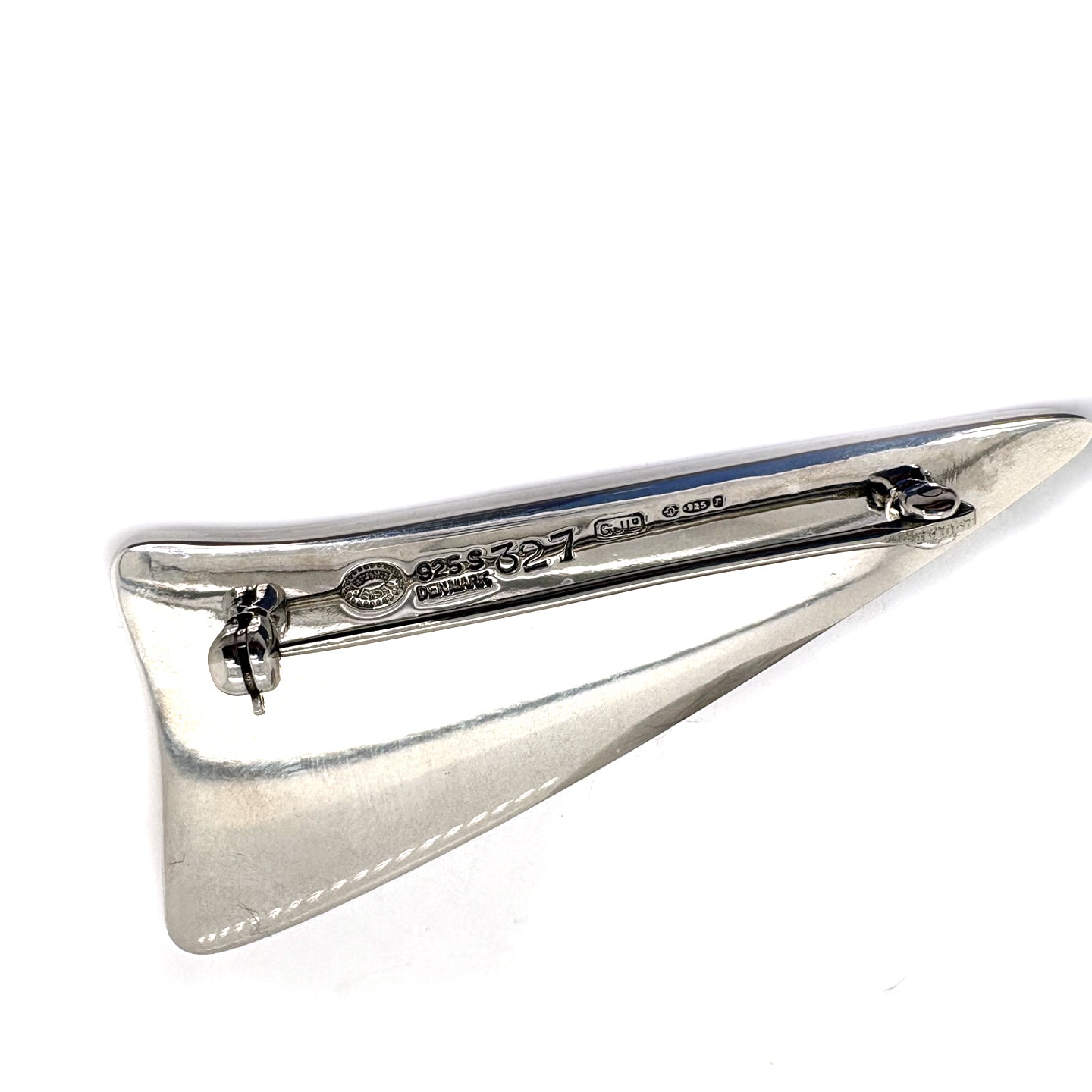 Ogden Of Harrogate Jewellery A Silver Georg Jensen Brooch 1972