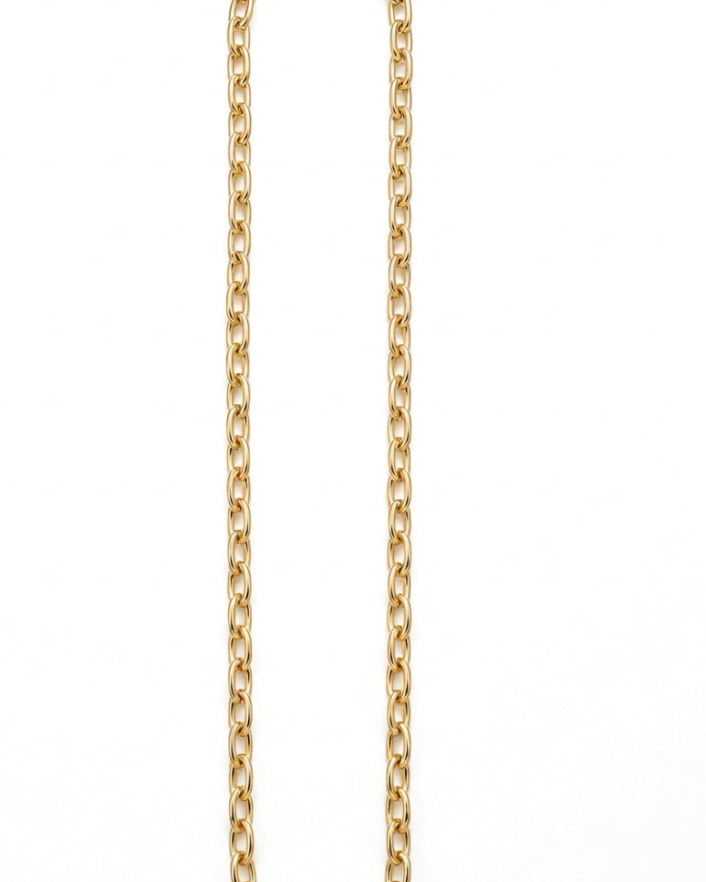 Ogden Of Harrogate Jewellery A Solid Link Trace Style Heavy Necklace in 9ct Yellow Gold