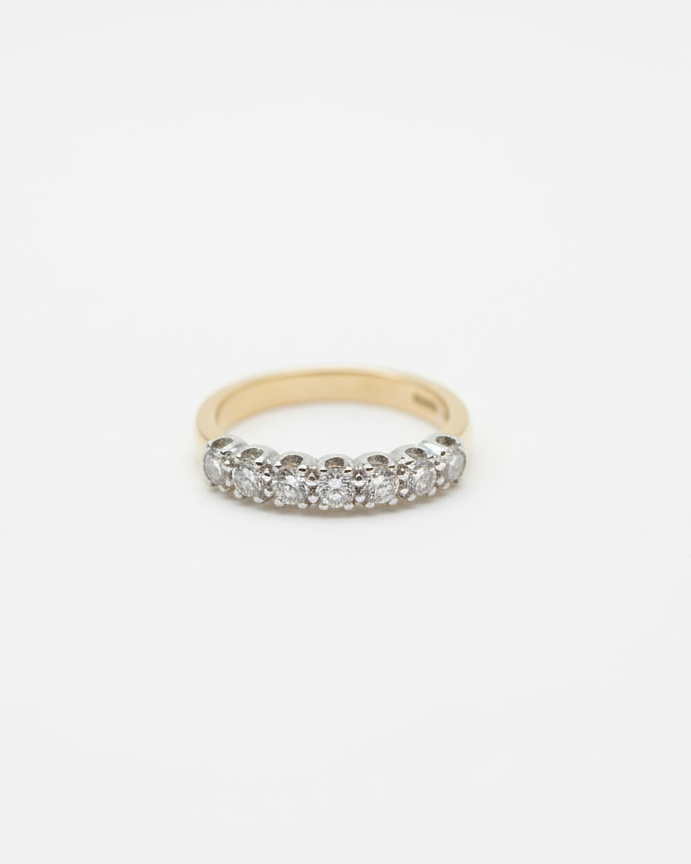 Ogden of Harrogate Jewellery Diamond Half-Eternity Ring in 18ct Yellow Gold