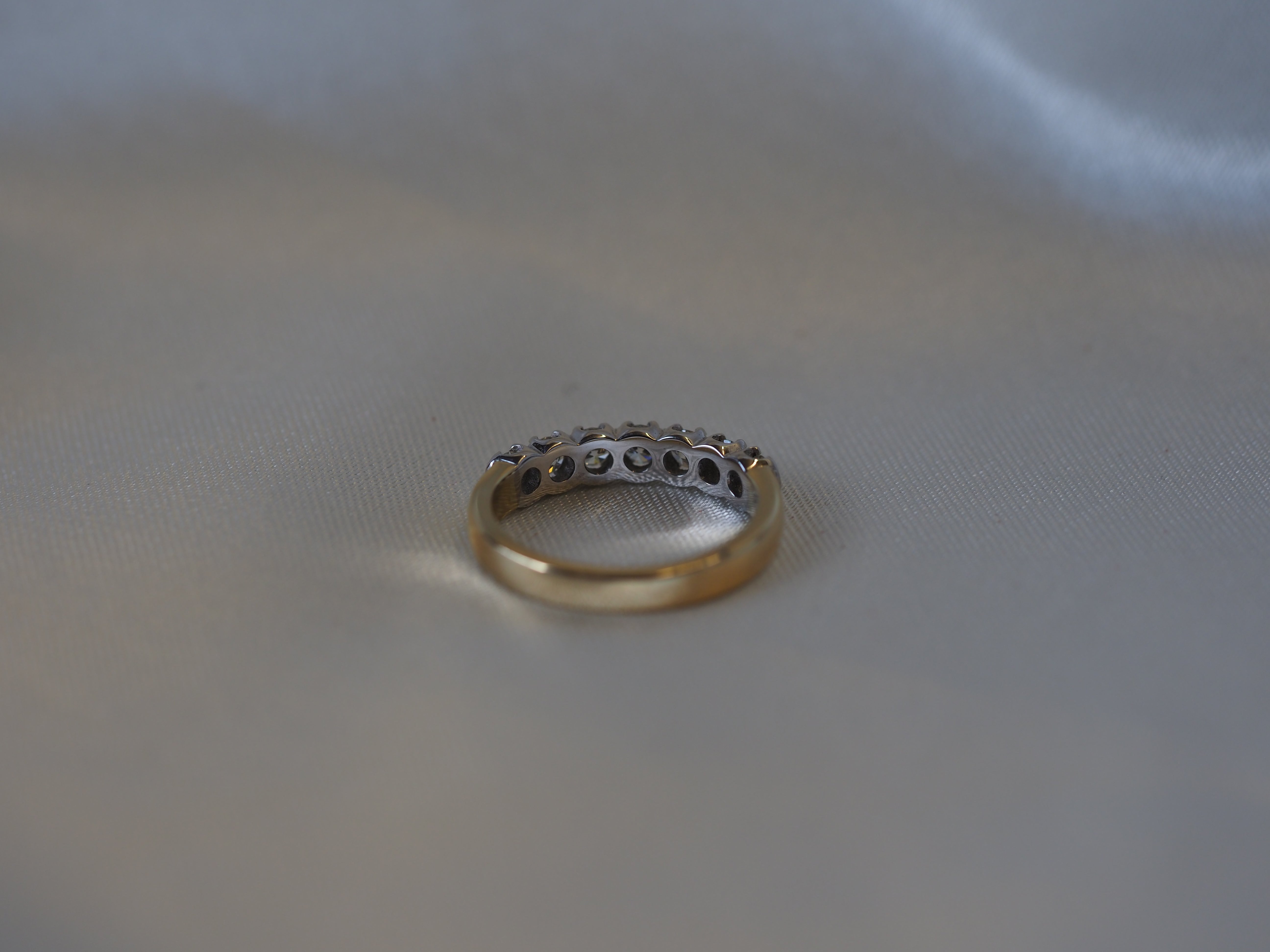 Ogden of Harrogate Jewellery Diamond Half-Eternity Ring in 18ct Yellow Gold