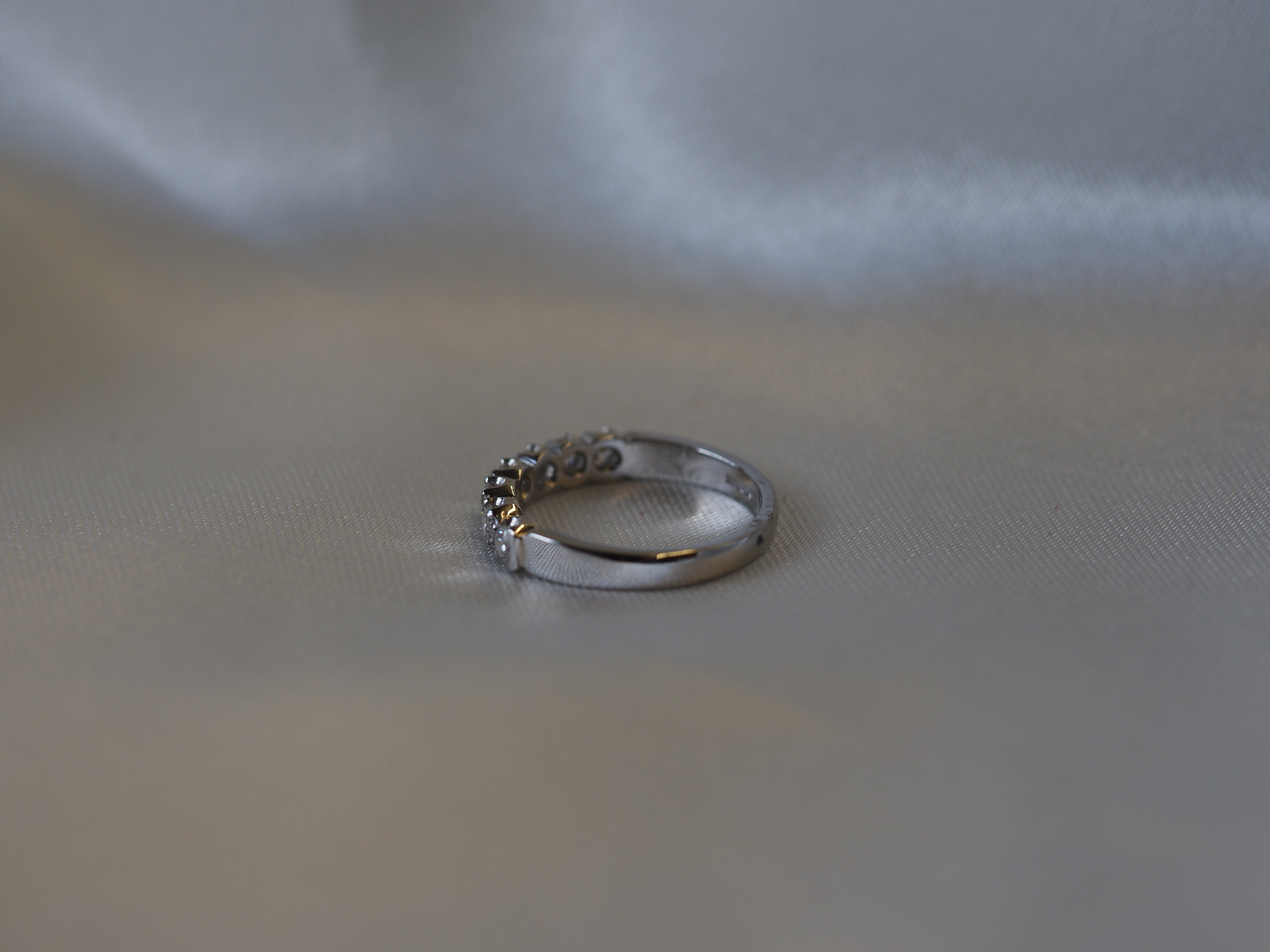 Ogden of Harrogate Jewellery Diamond Half-Eternity Ring in Platinum