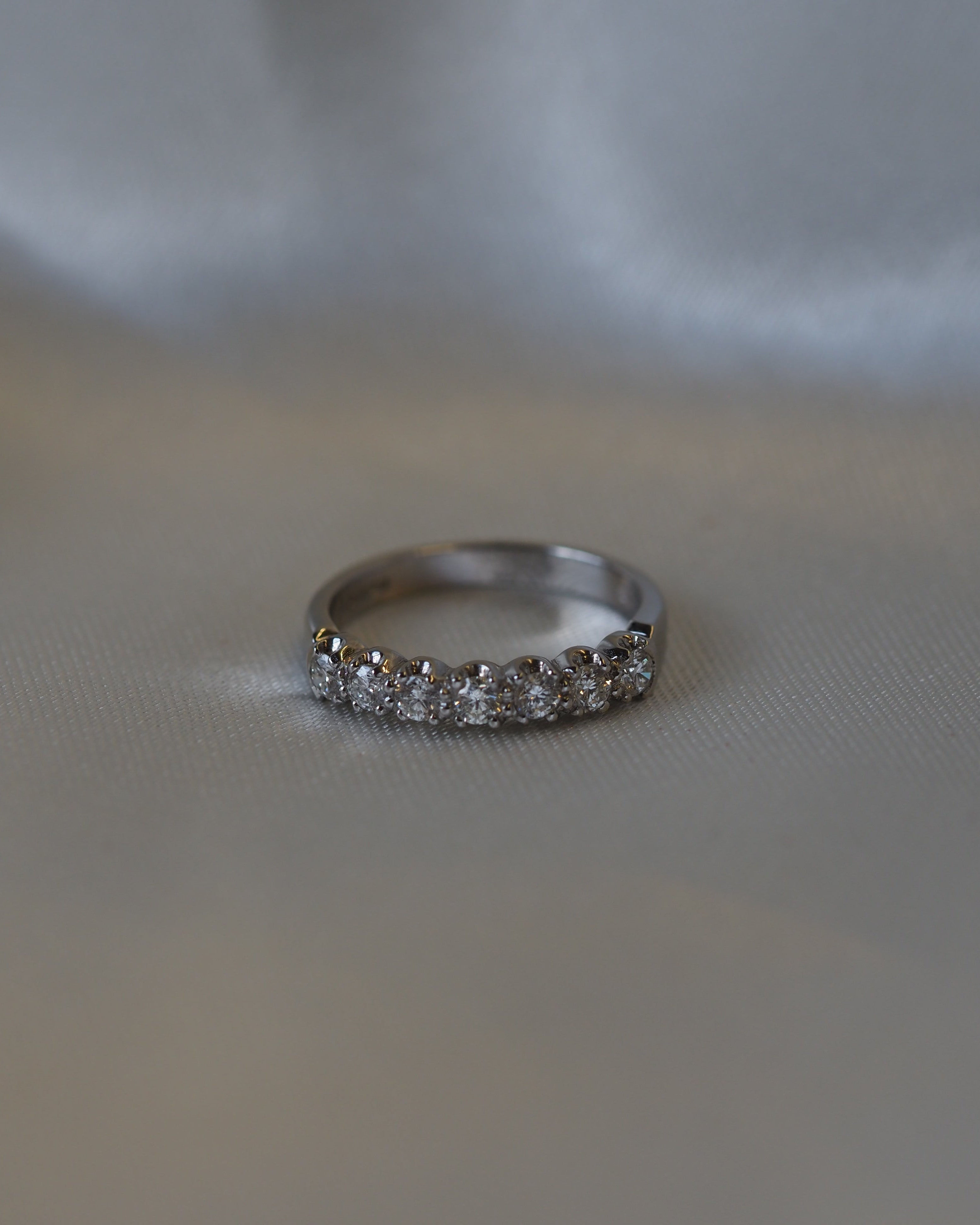 Ogden of Harrogate Jewellery Diamond Half-Eternity Ring in Platinum
