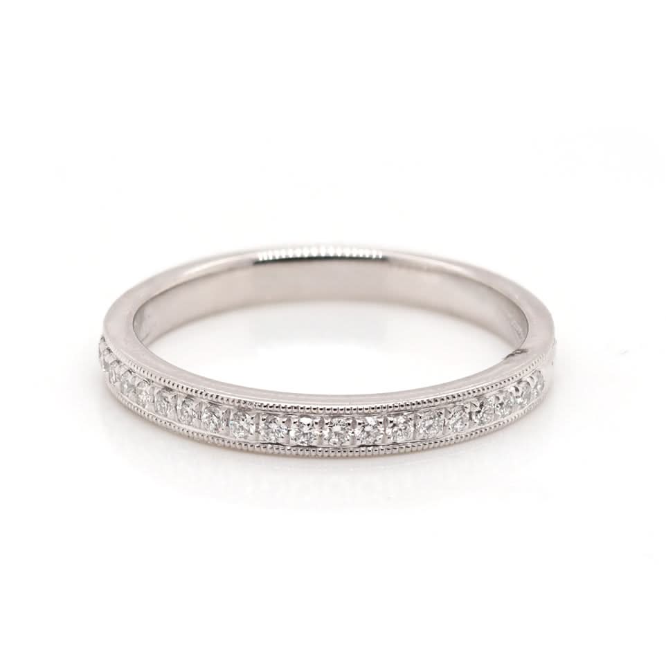 Ogden of Harrogate Jewellery Elegant Platinum Diamond Eternity Ring – Timeless Sparkle