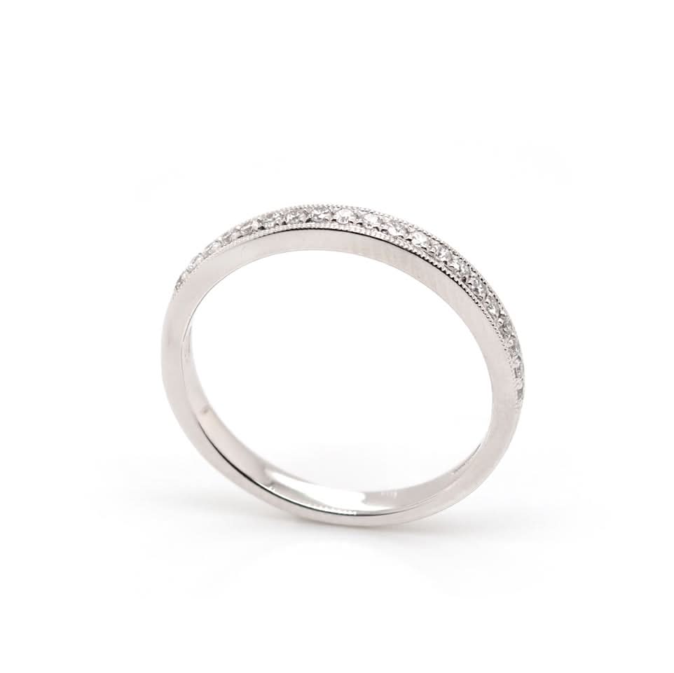 Ogden of Harrogate Jewellery Elegant Platinum Diamond Eternity Ring – Timeless Sparkle
