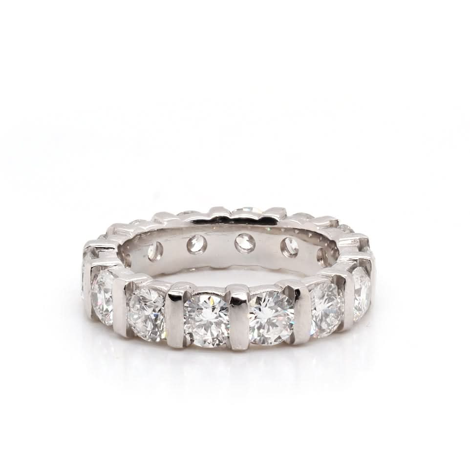Ogden of Harrogate Jewellery Platinum Diamond Full Eternity Ring