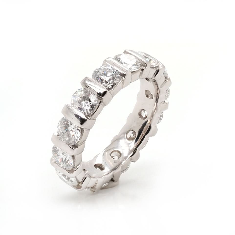 Ogden of Harrogate Jewellery Platinum Diamond Full Eternity Ring