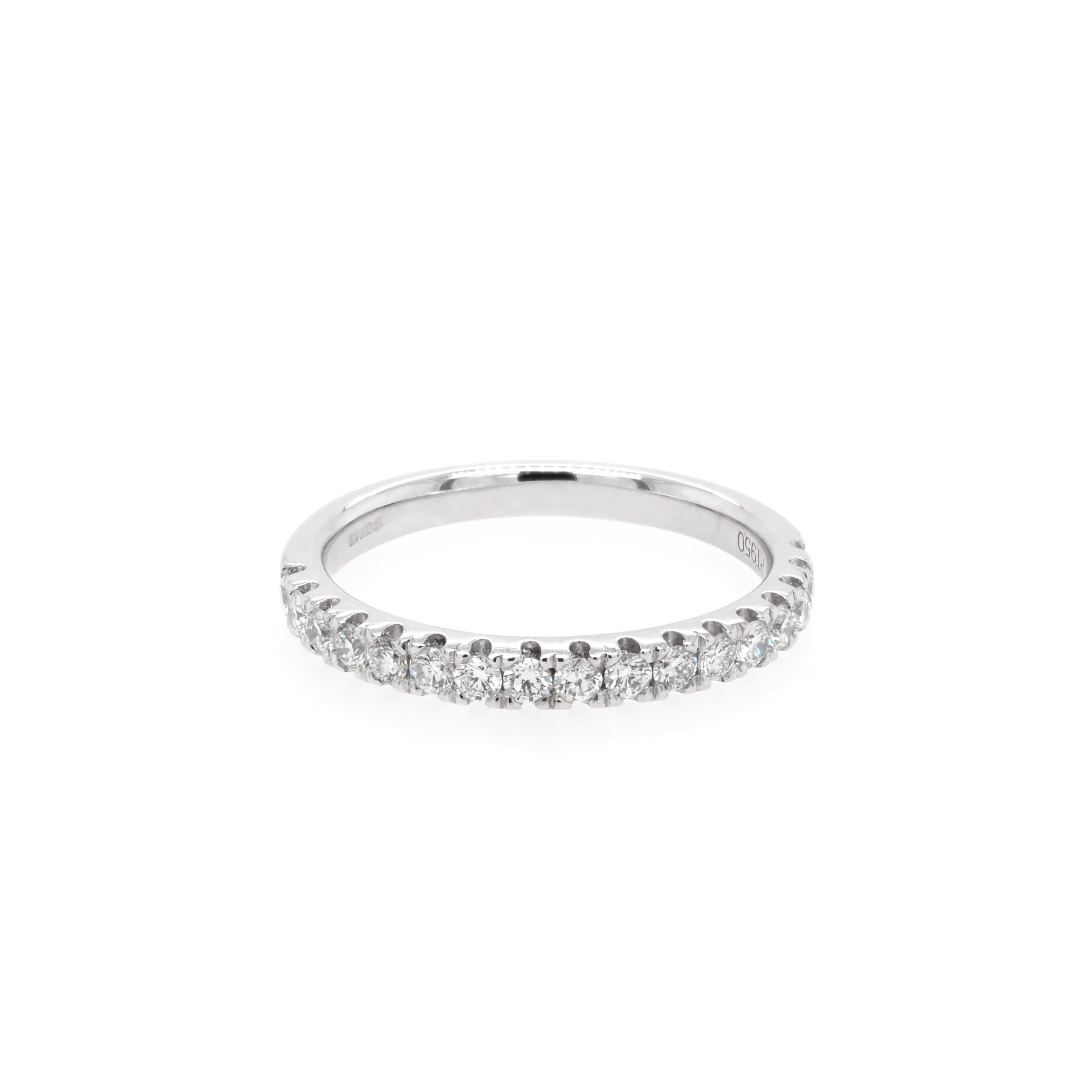 Ogden of Harrogate Jewellery Platinum Diamond Half Eternity Ring, 0.41ct