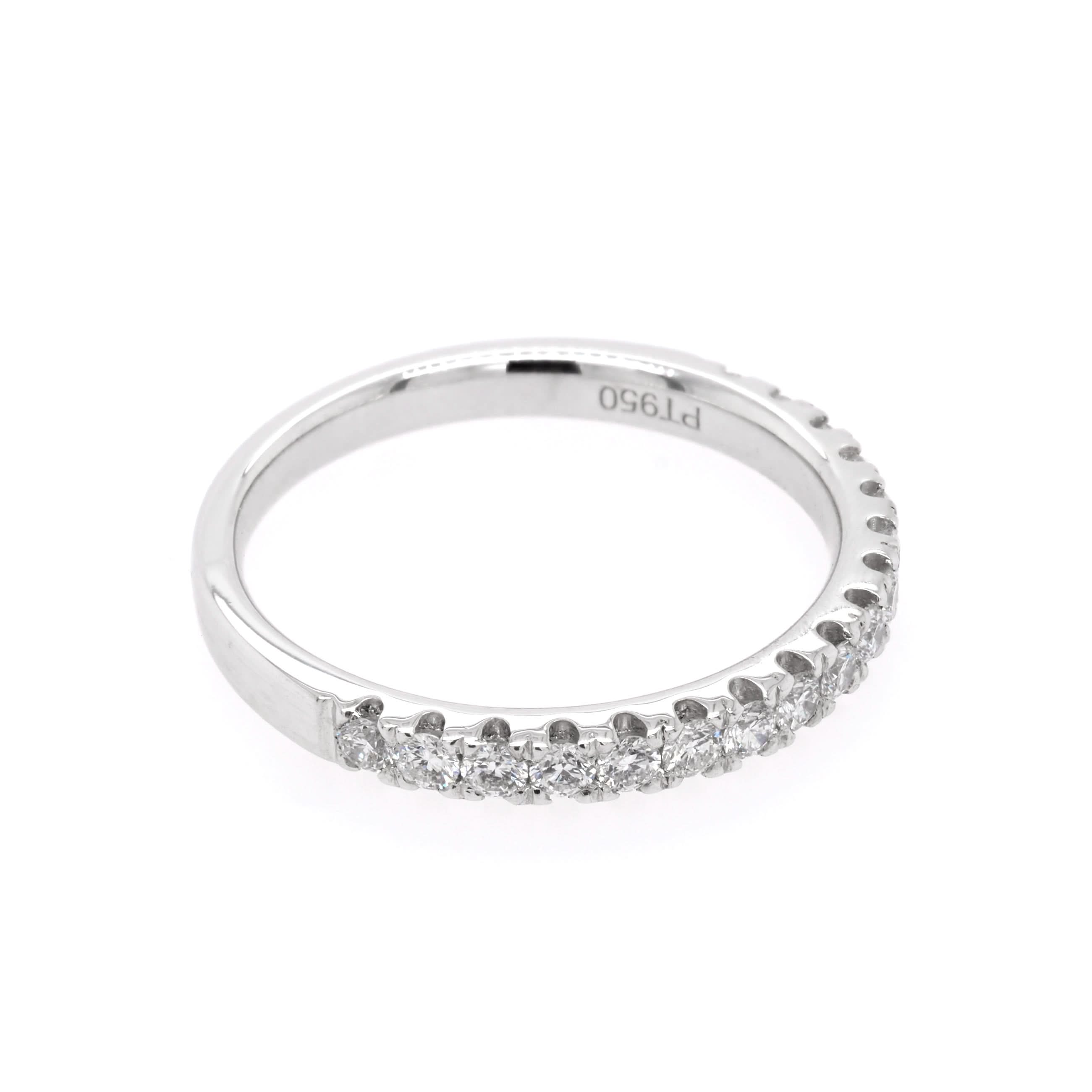 Ogden of Harrogate Jewellery Platinum Diamond Half Eternity Ring, 0.41ct