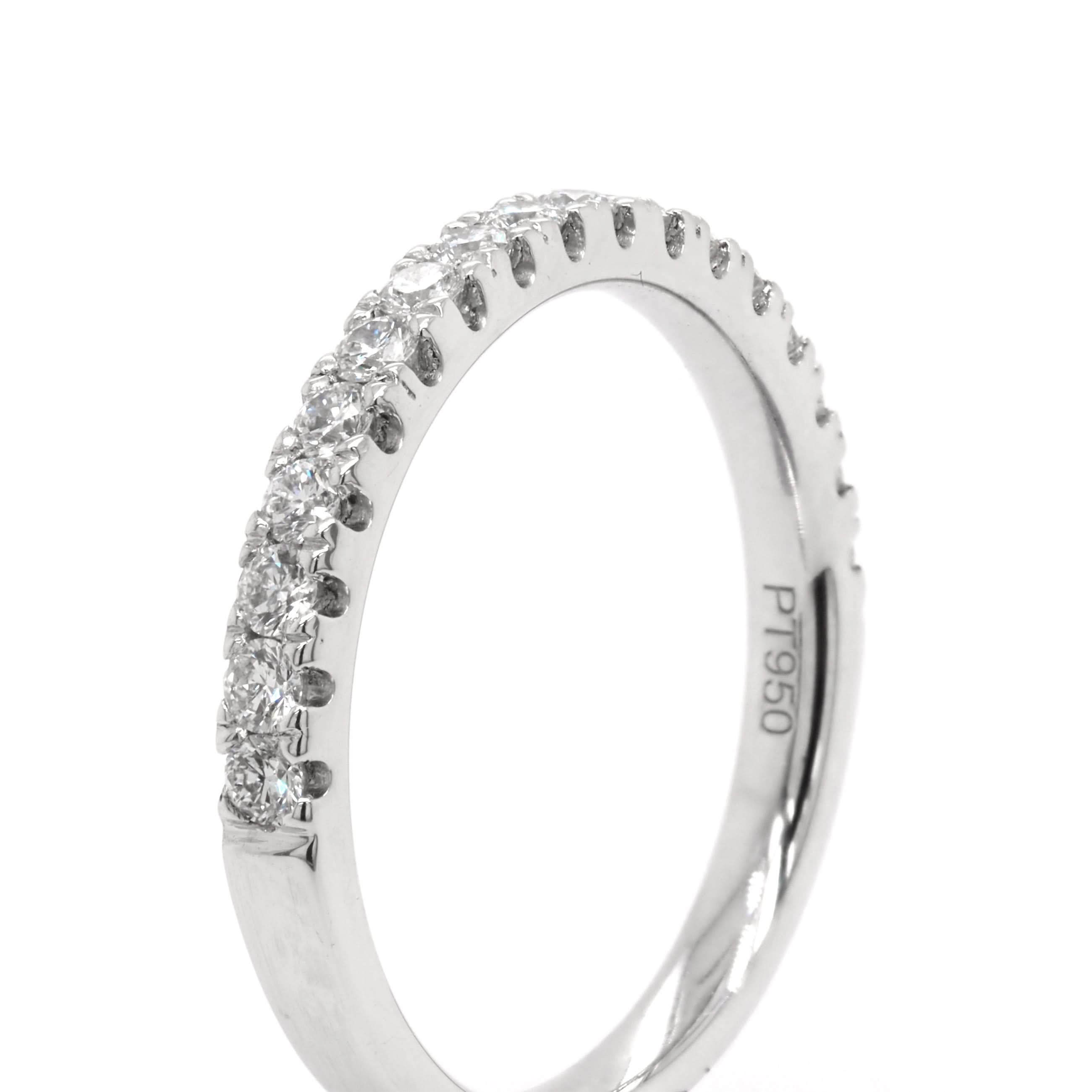 Ogden of Harrogate Jewellery Platinum Diamond Half Eternity Ring, 0.41ct