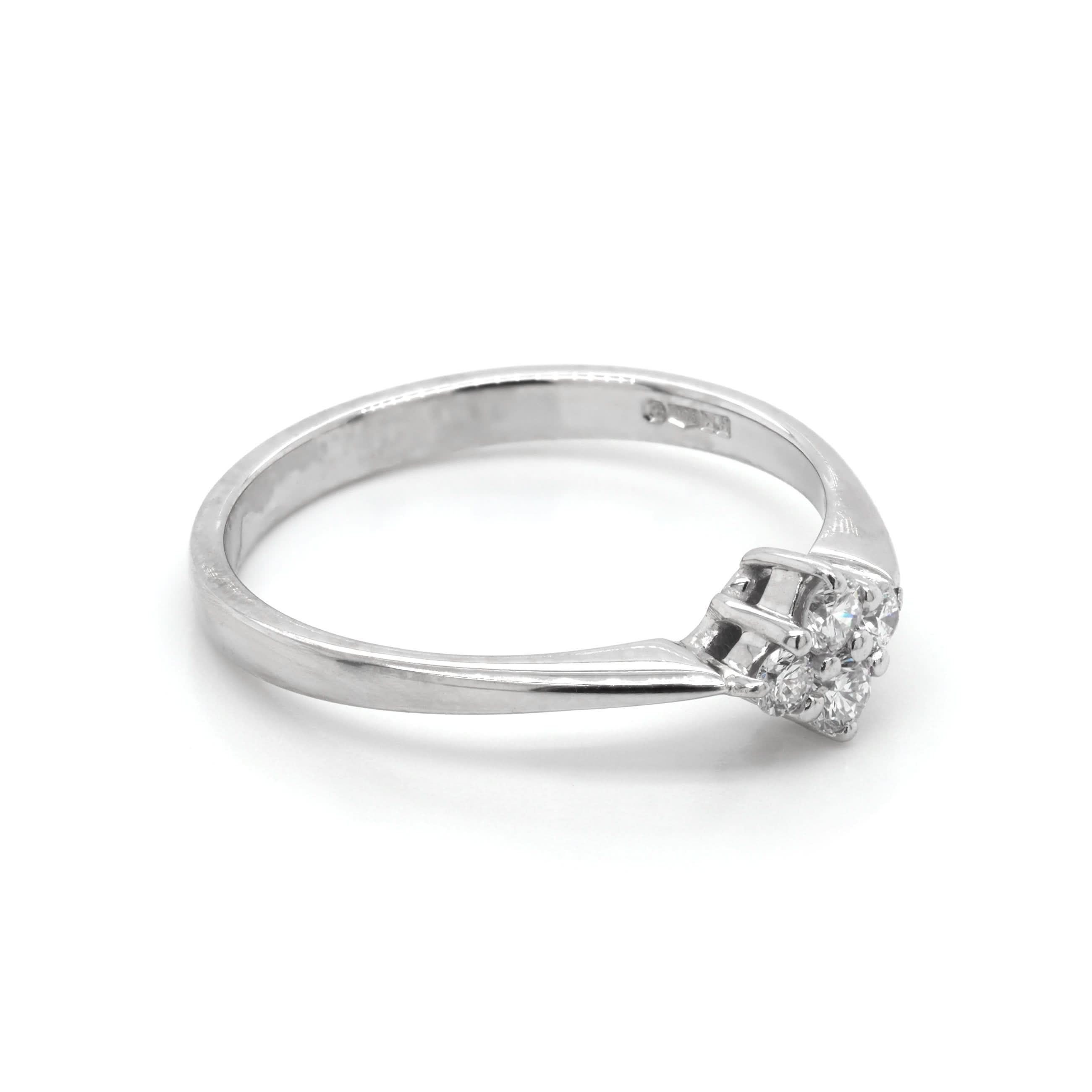 Ogden of Harrogate Jewellery Platinum Diamond-Set Engagement Ring and Wedding Ring Set