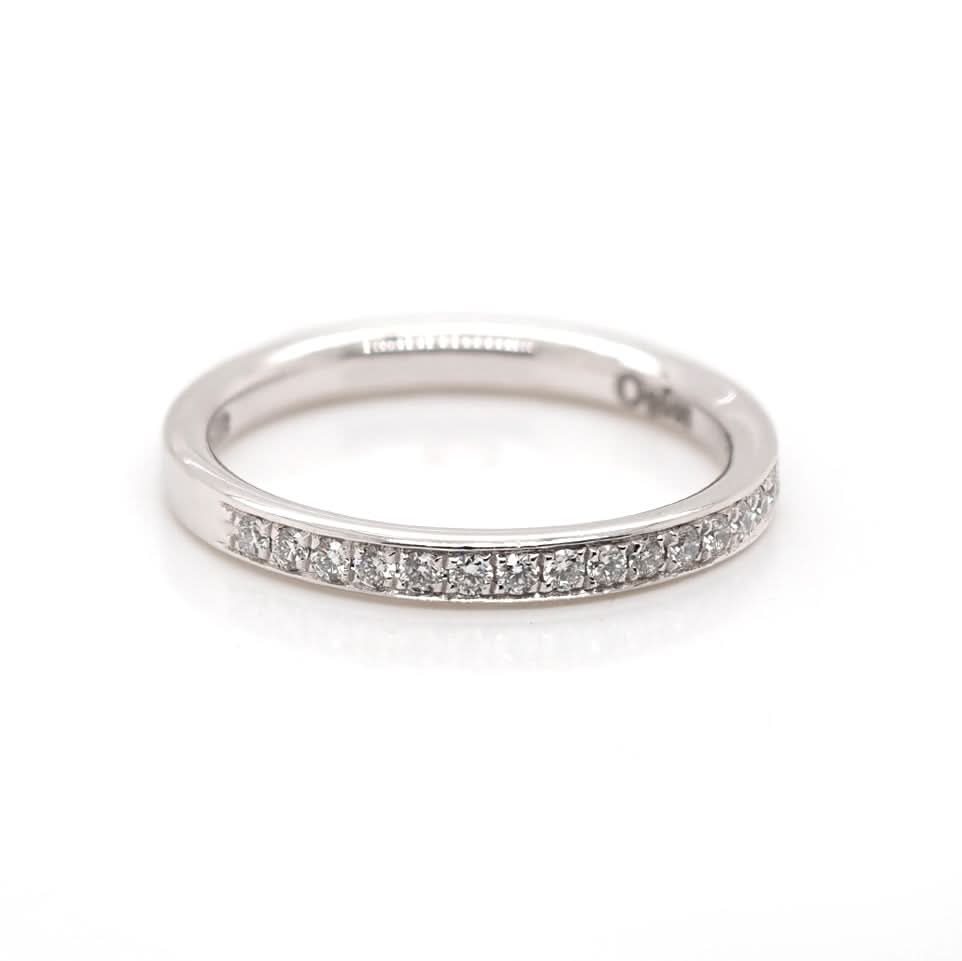 Ogden of Harrogate Jewellery Platinum Diamond Set Half Eternity Ring