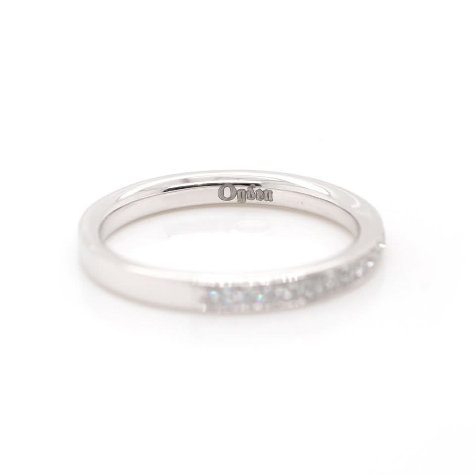 Ogden of Harrogate Jewellery Platinum Diamond Set Half Eternity Ring