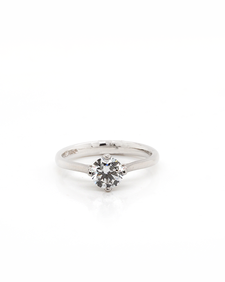 Ogden of Harrogate Jewellery Platinum Diamond Single Stone Solitaire Ring