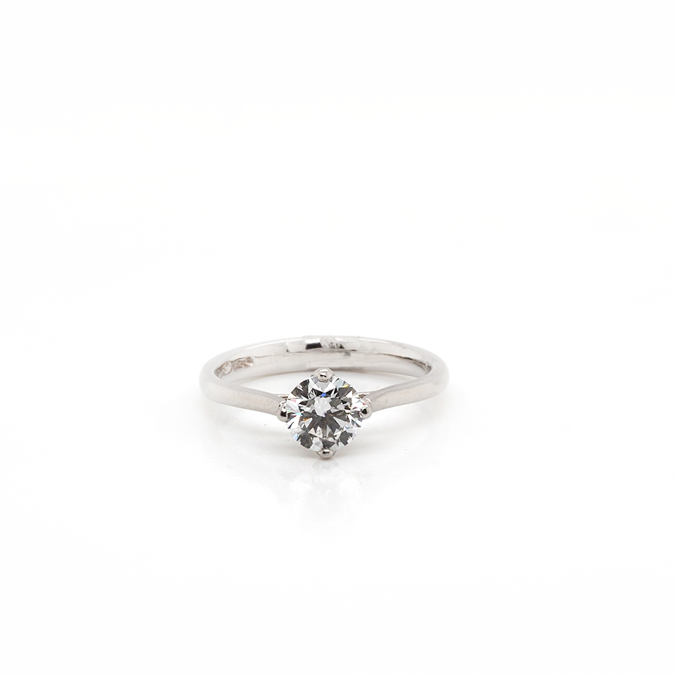 Ogden of Harrogate Jewellery Platinum Diamond Single Stone Solitaire Ring