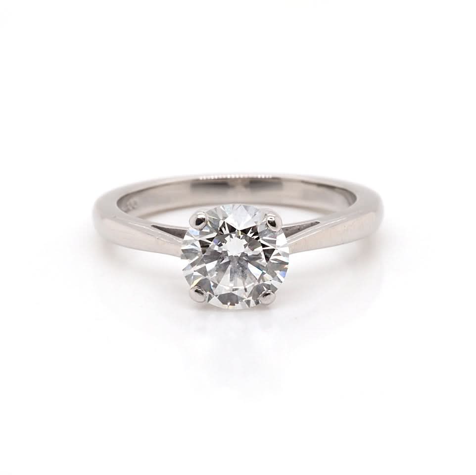 Ogden of Harrogate Jewellery Platinum Diamond Solitaire Ring by Boodles – 1.51ct