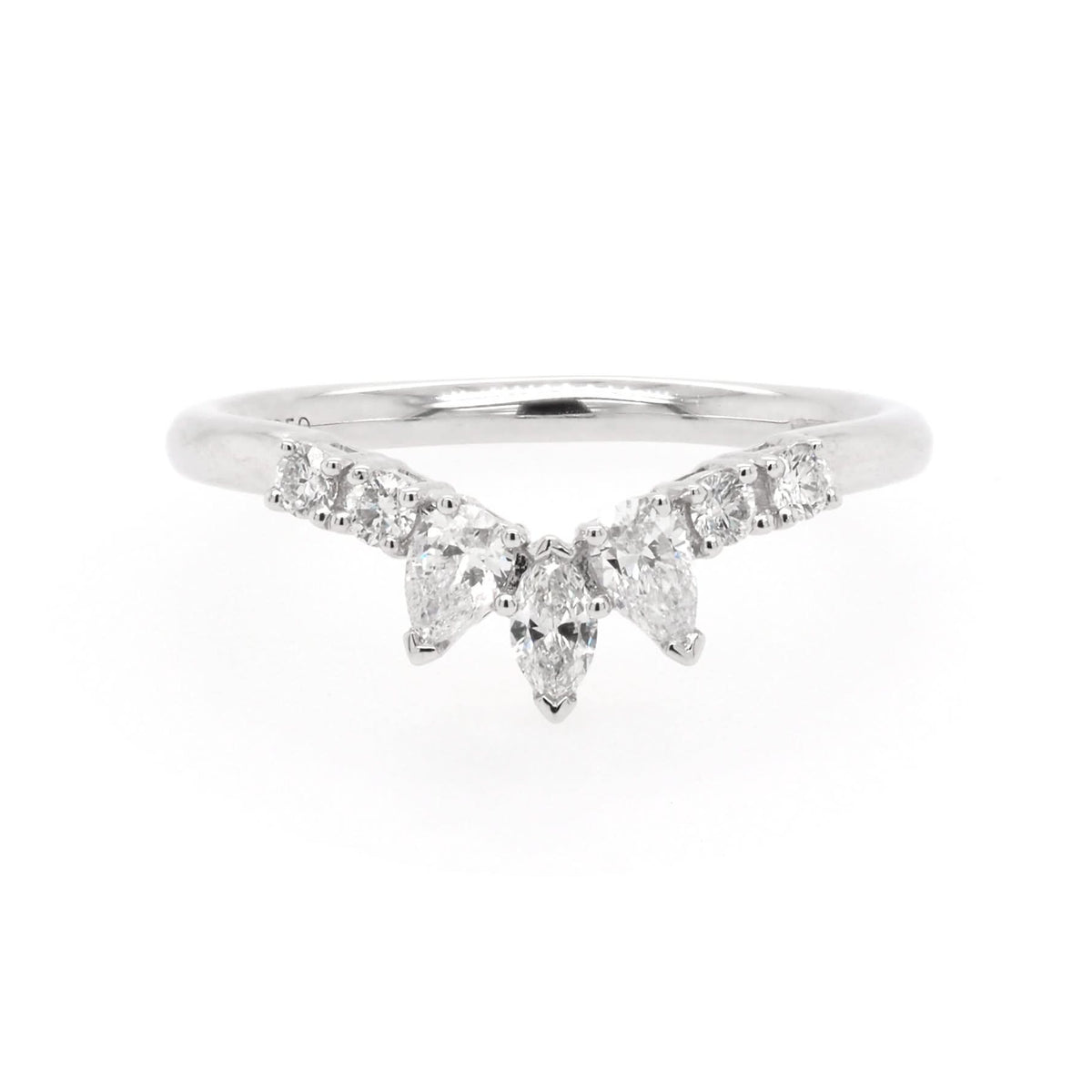 Ogden of Harrogate Jewellery Platinum Diamond 'V' Ring, 0.40ct
