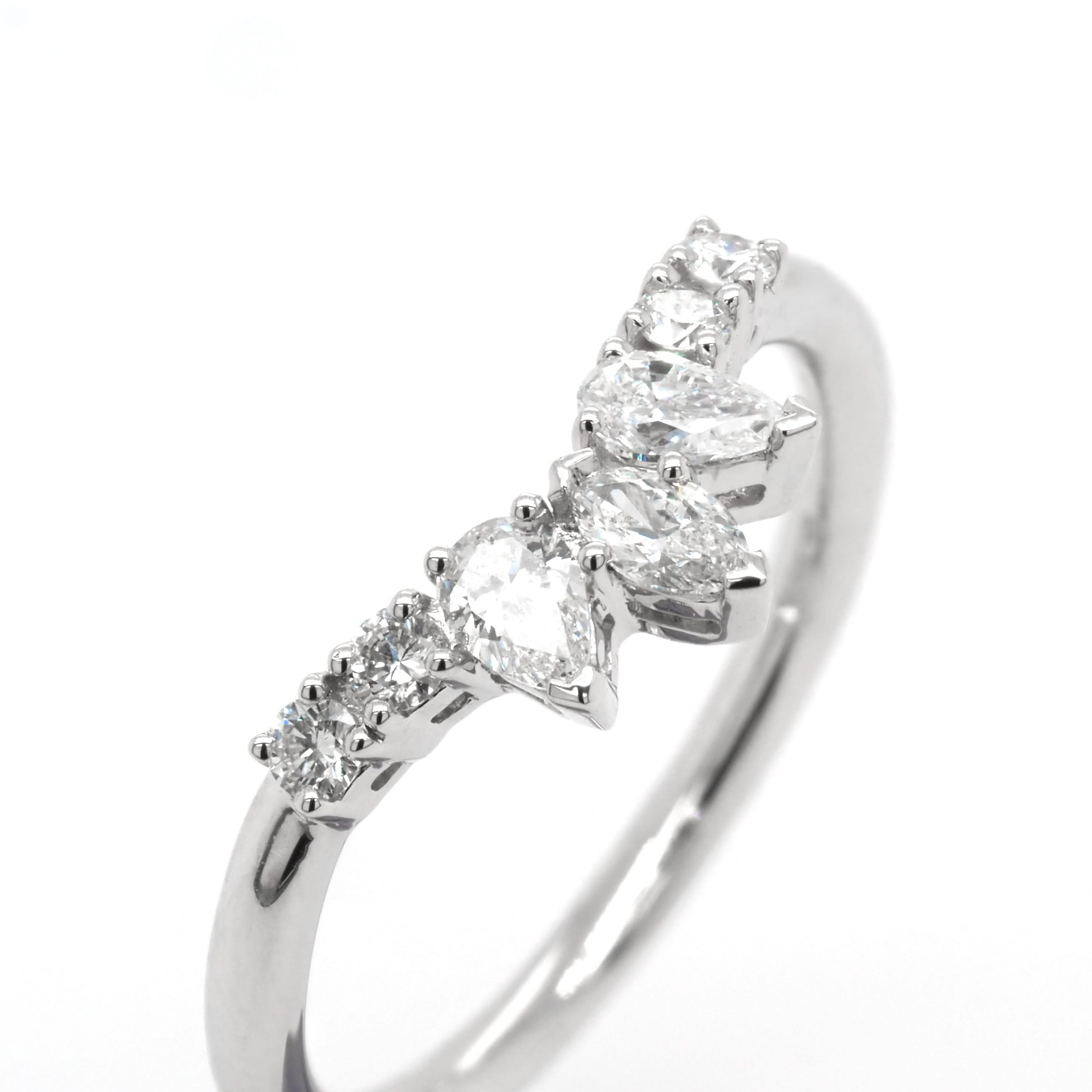Ogden of Harrogate Jewellery Platinum Diamond 'V' Ring, 0.40ct