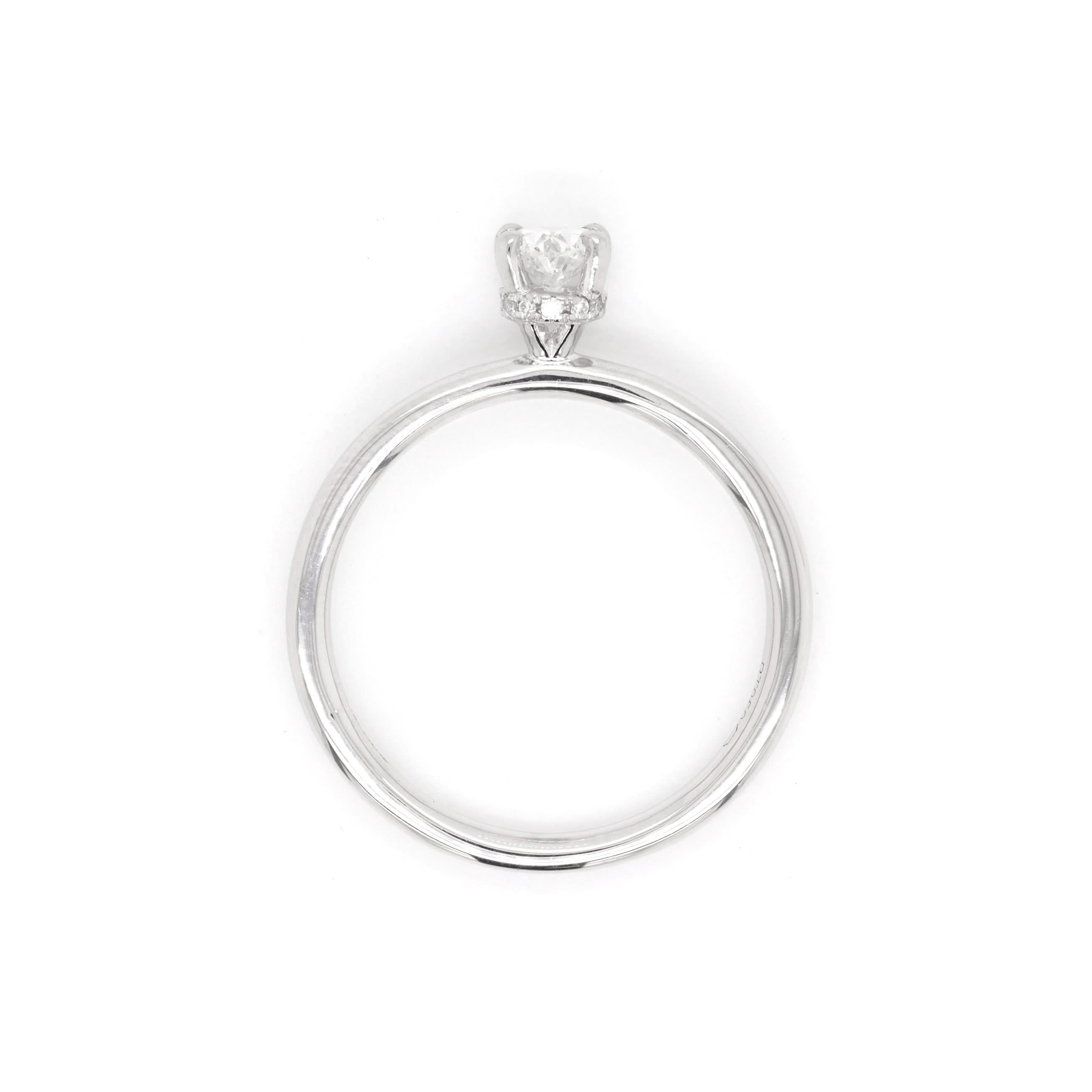 Ogden of Harrogate Jewellery Platinum Oval diamond Solitaire Ring, 0.41ct