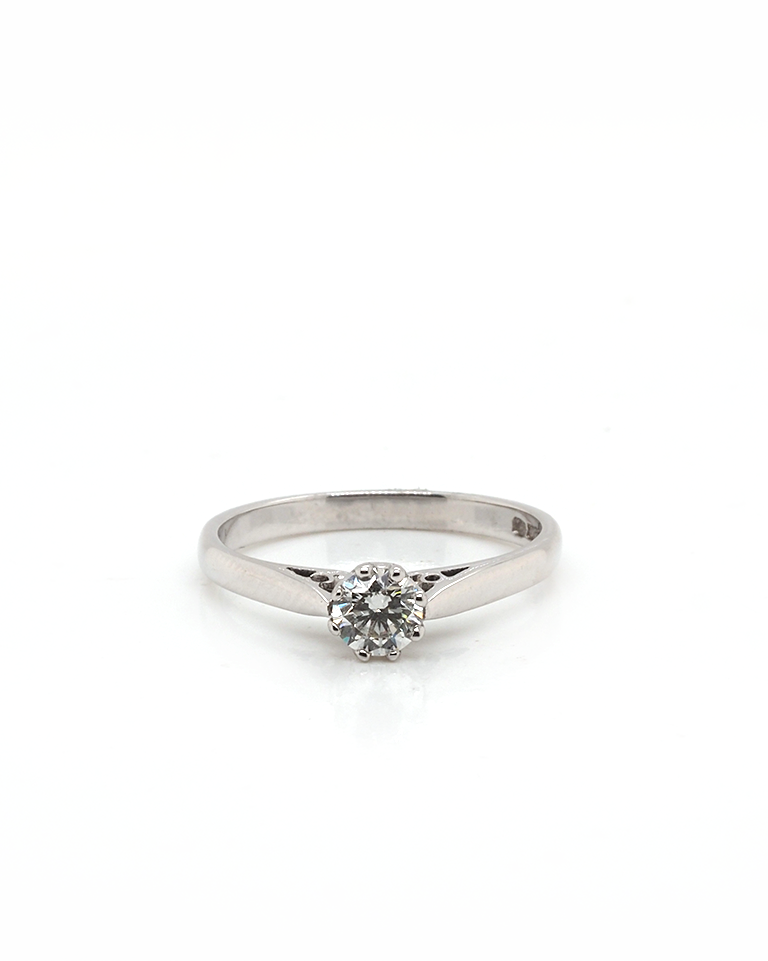 Ogden of Harrogate Jewellery Platinum Single Stone Diamond Solitaire Ring