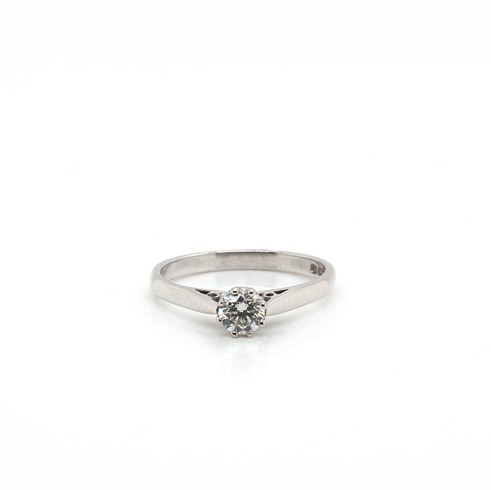 Ogden of Harrogate Jewellery Platinum Single Stone Diamond Solitaire Ring