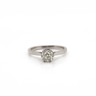 Ogden of Harrogate Jewellery Platinum Single Stone Old Cut Diamond Solitaire Ring